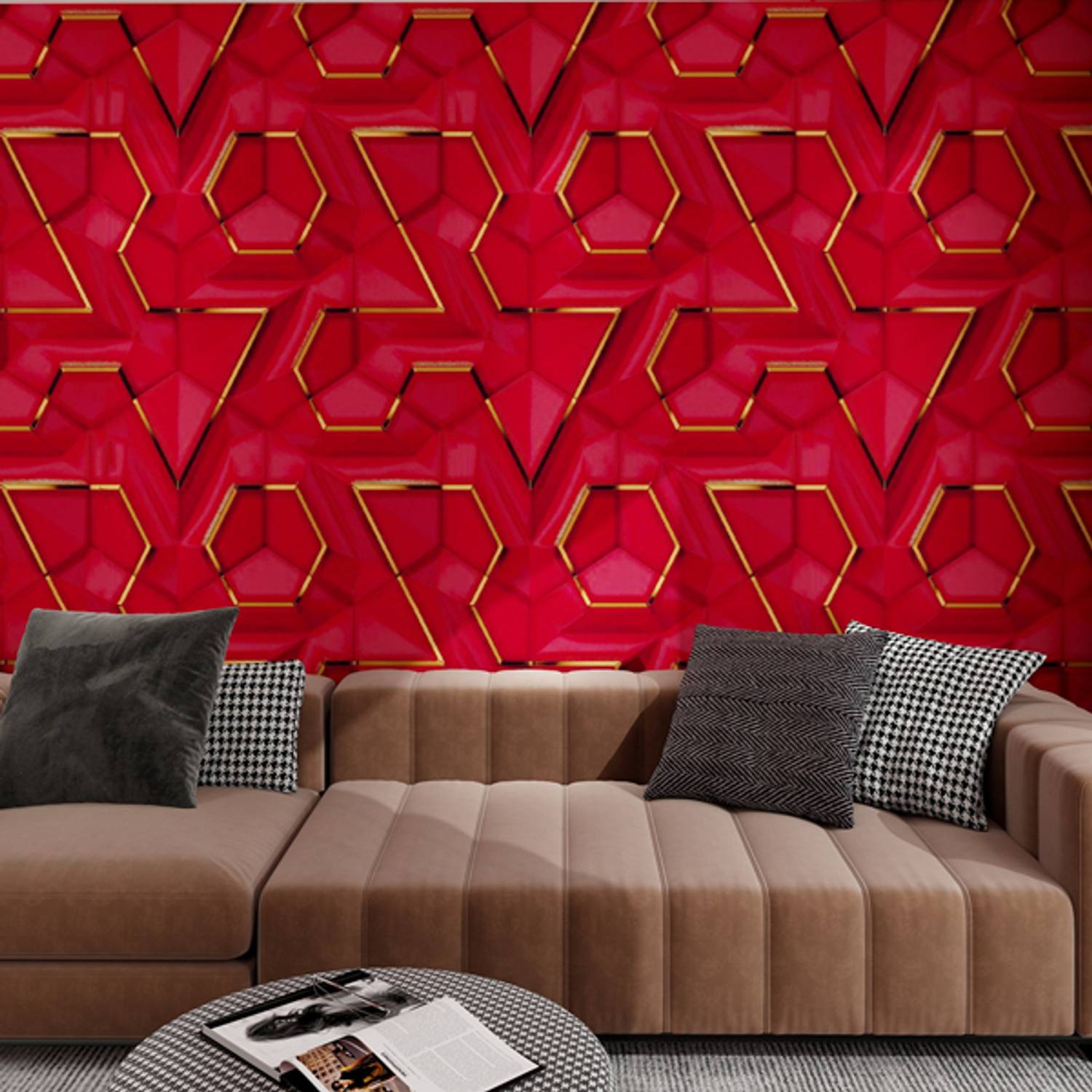 AZURE DECORS 1000 cm x 45 cm Waterproof Decorative Vinyl Wallpaper