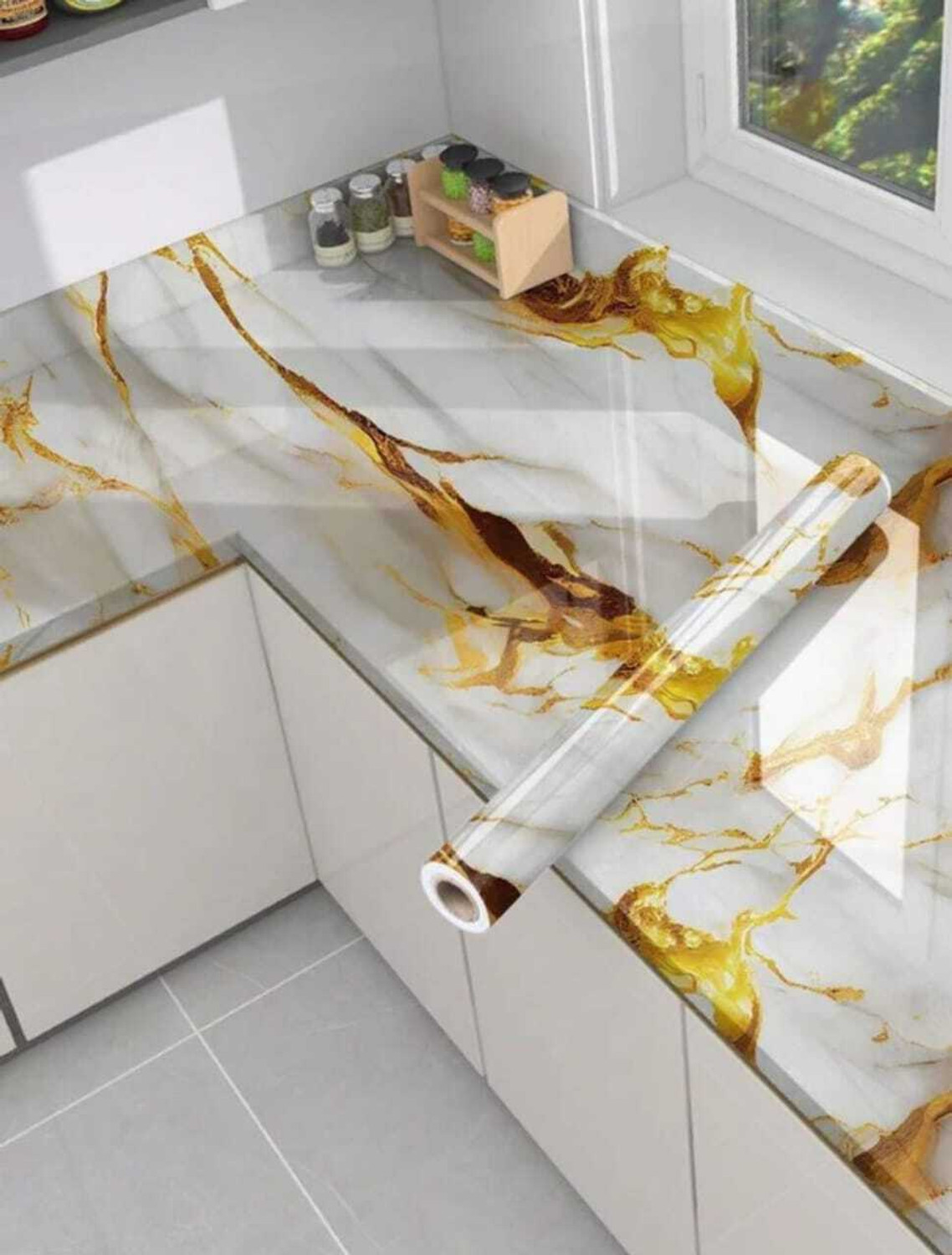 Image of PrintCrown 200 cm x 45 cm Waterproof Decorative Vinyl Wallpaper