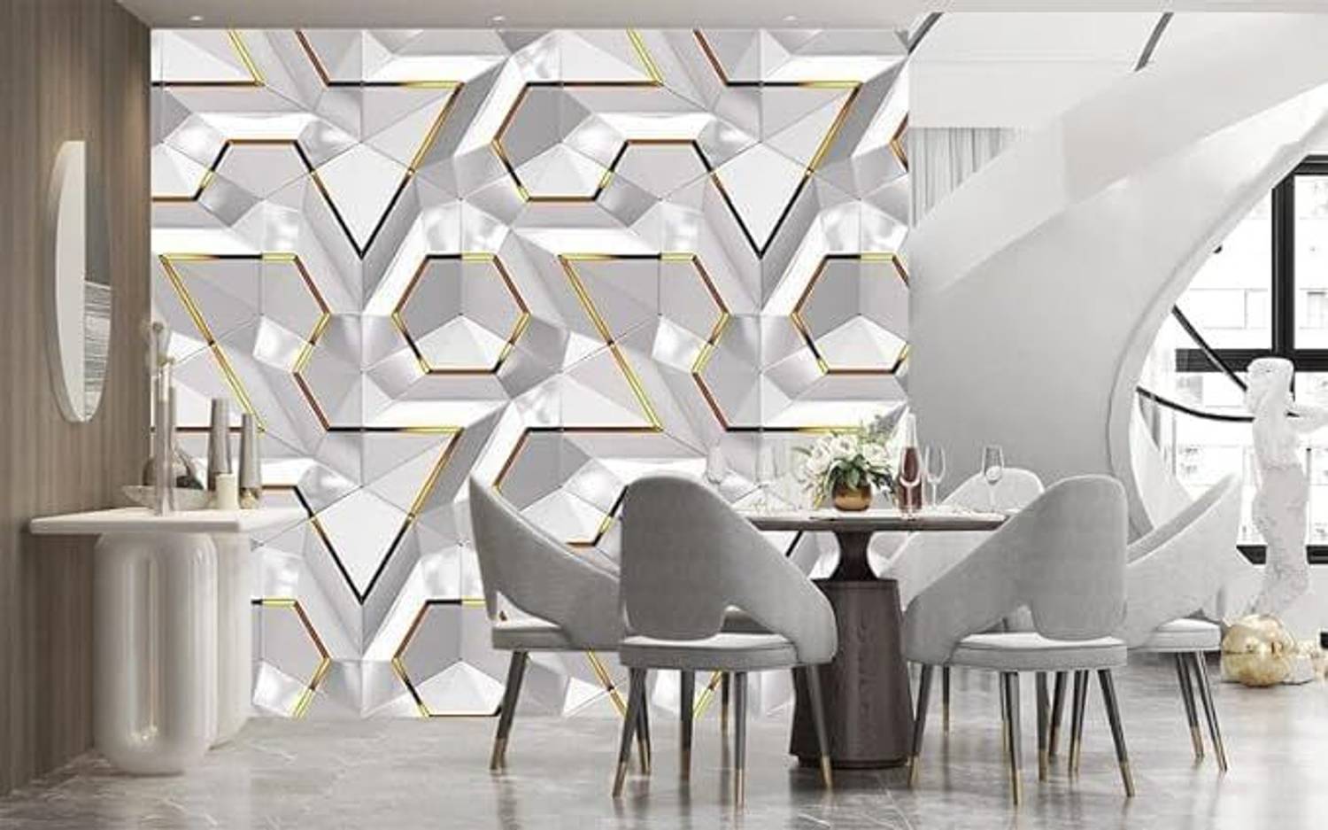 Wallvalley 45x30 cm Waterproof Vinyl Wallpaper - Image 3
