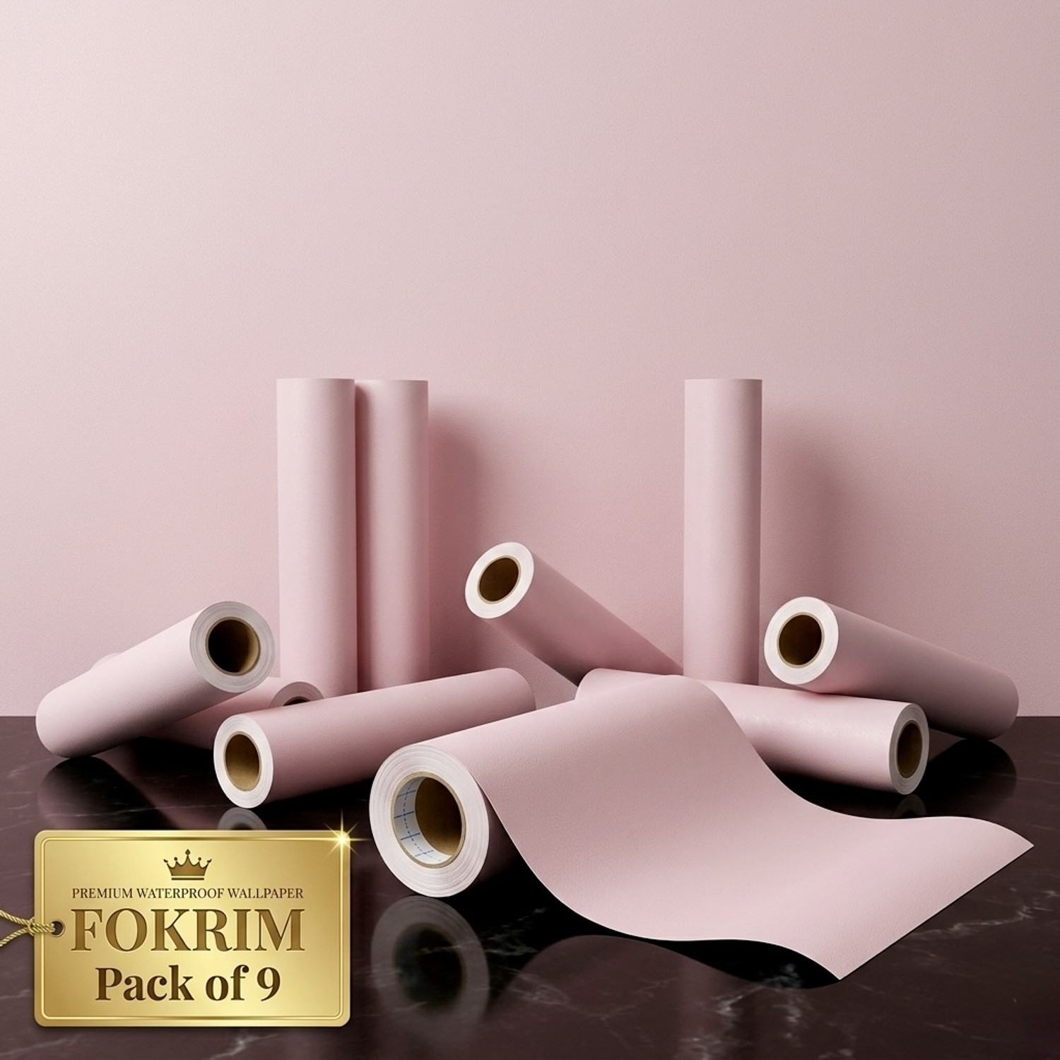 Image of FOKRIM 300 cm x 45 cm Waterproof Decorative Vinyl Wallpaper