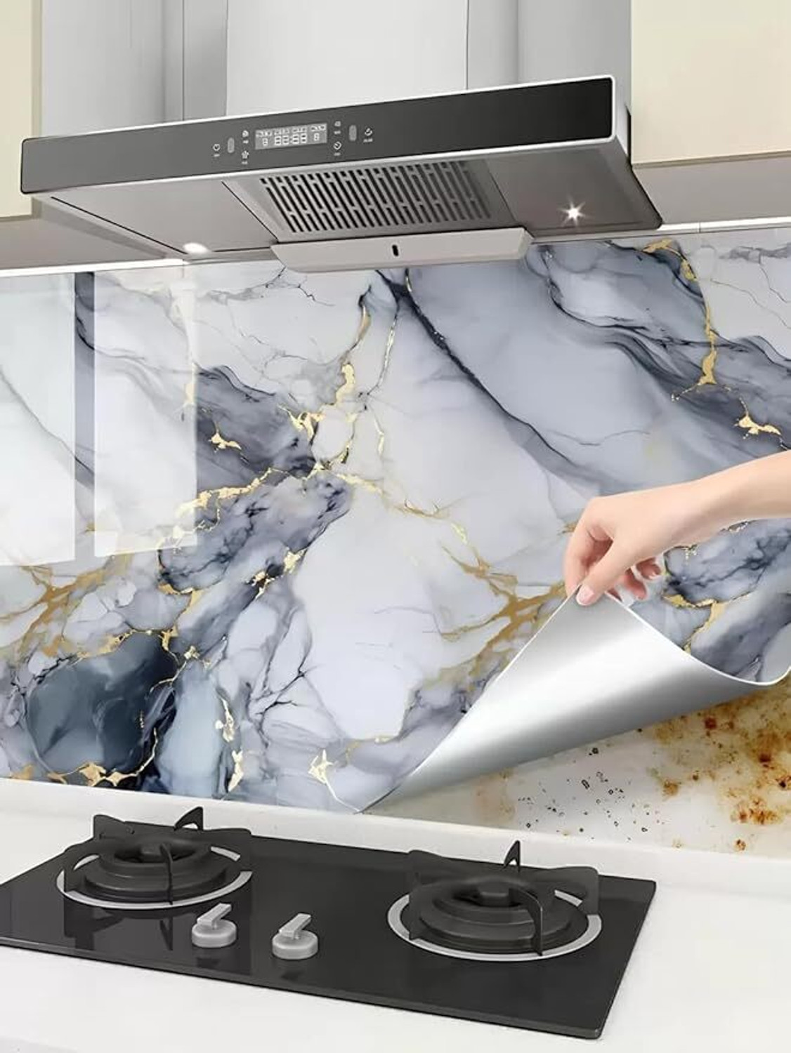 Image of kichenkraft 60 cm x 200 cm Waterproof Classics Vinyl Wallpaper