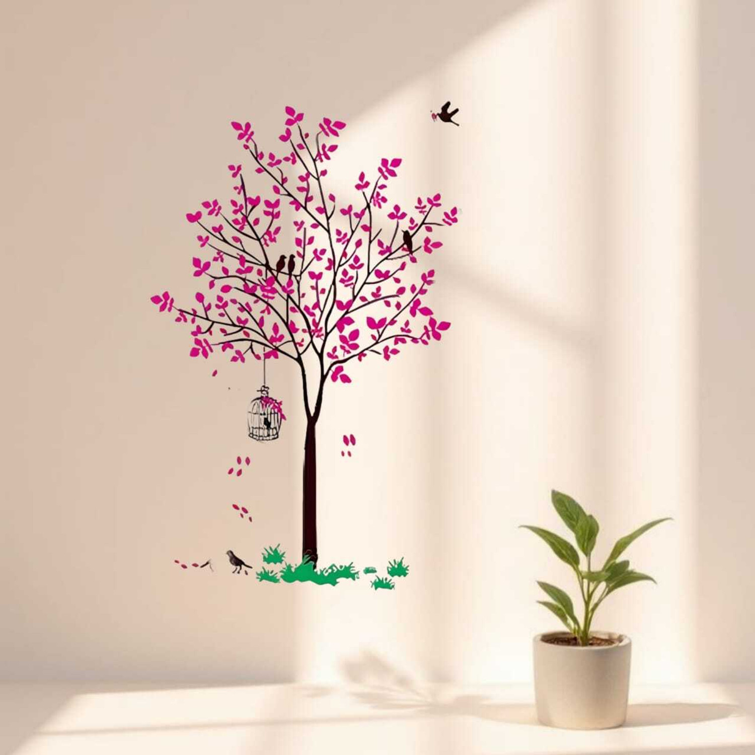 Image of xioxi 10 cm x 5 cm Nature Vinyl Wallpaper (Multicolor)
