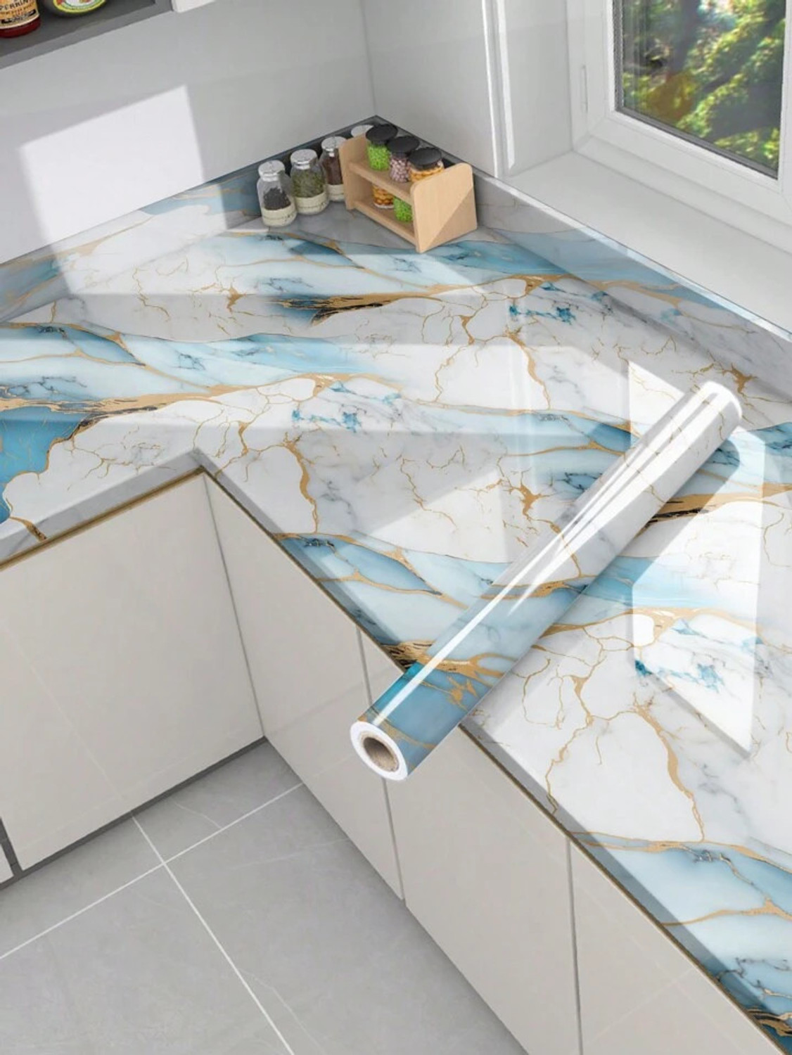 Image of Onbet 200 cm x 60 cm Waterproof Classics Vinyl Wallpaper