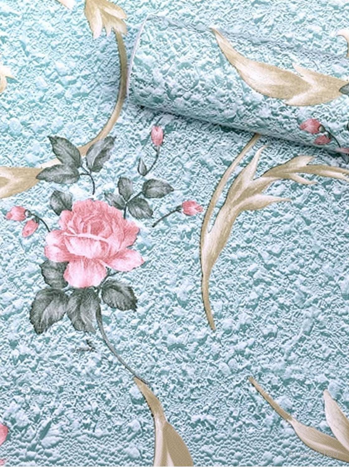 HOMEMATES 304.8 cm x 45.72 cm Waterproof Floral Vinyl Wallpaper - Image 5