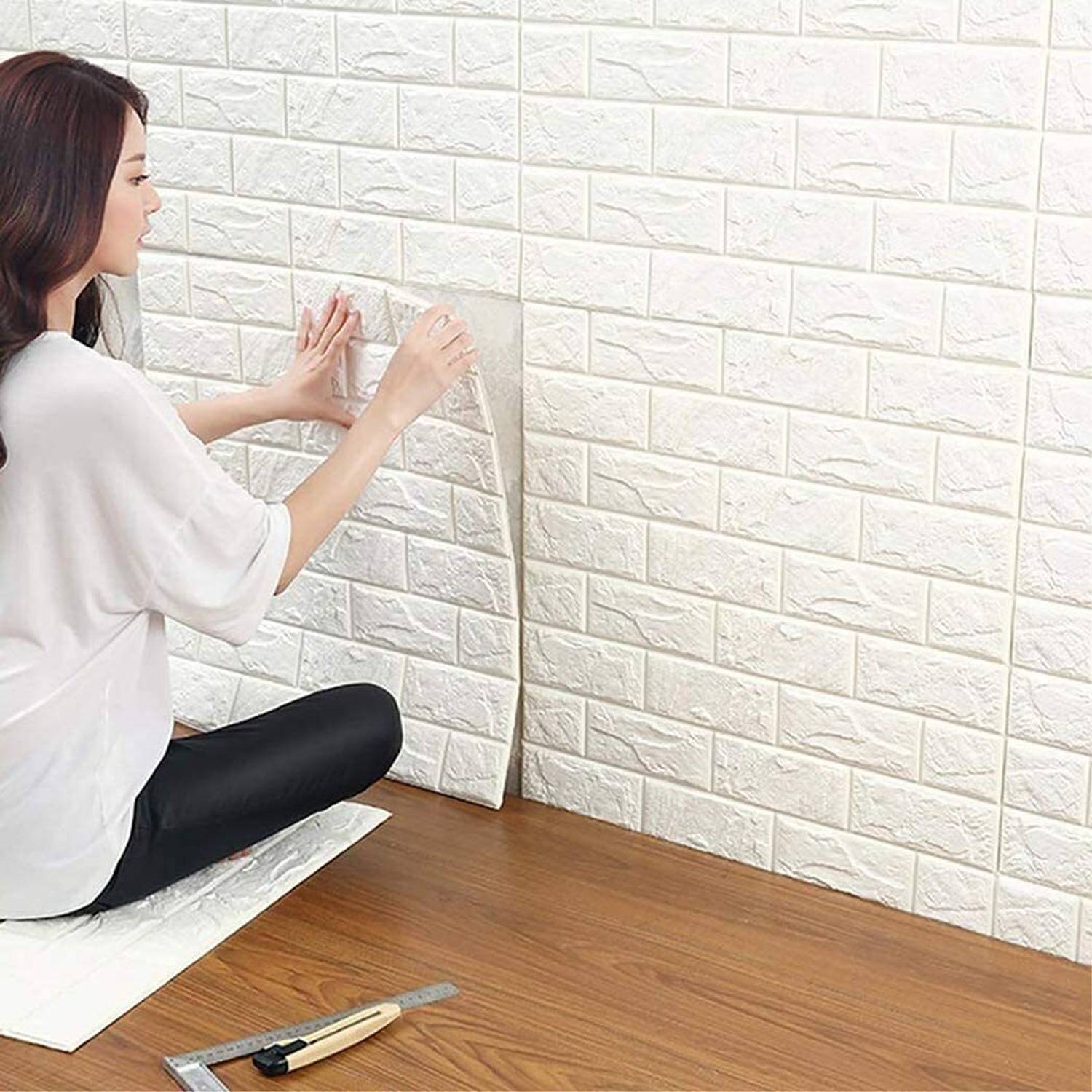 BELENZO 70 cm x 77 cm Waterproof Classics Vinyl Wallpaper