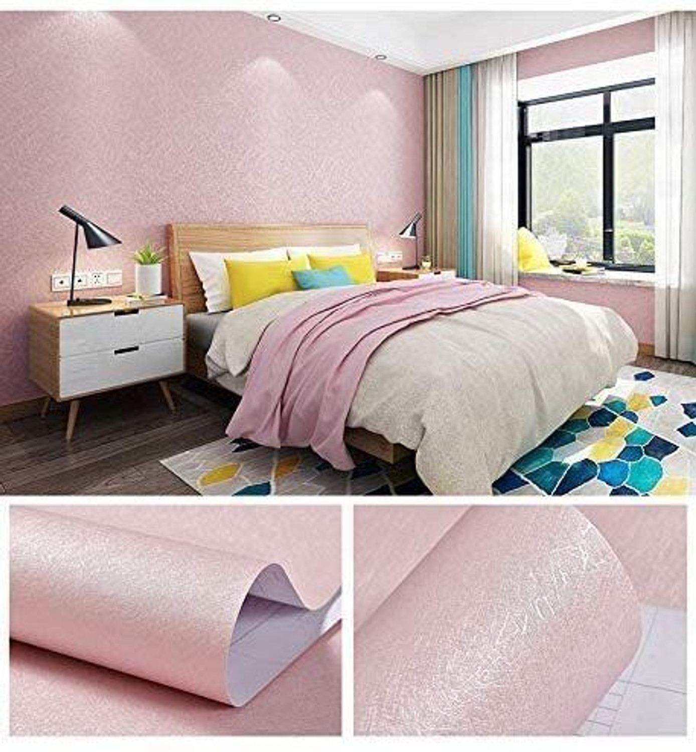 Image of KAAF 1000 cm x 45 cm Waterproof Decorative Vinyl Wallpaper