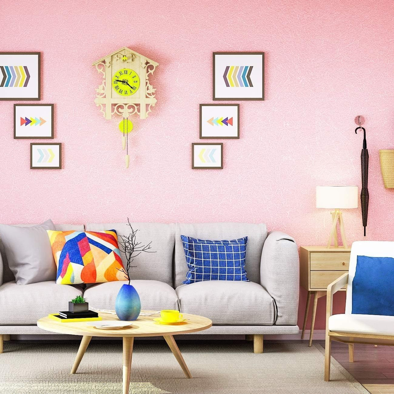 Image of KAAF 1000 cm x 45 cm Waterproof Decorative Vinyl Wallpaper