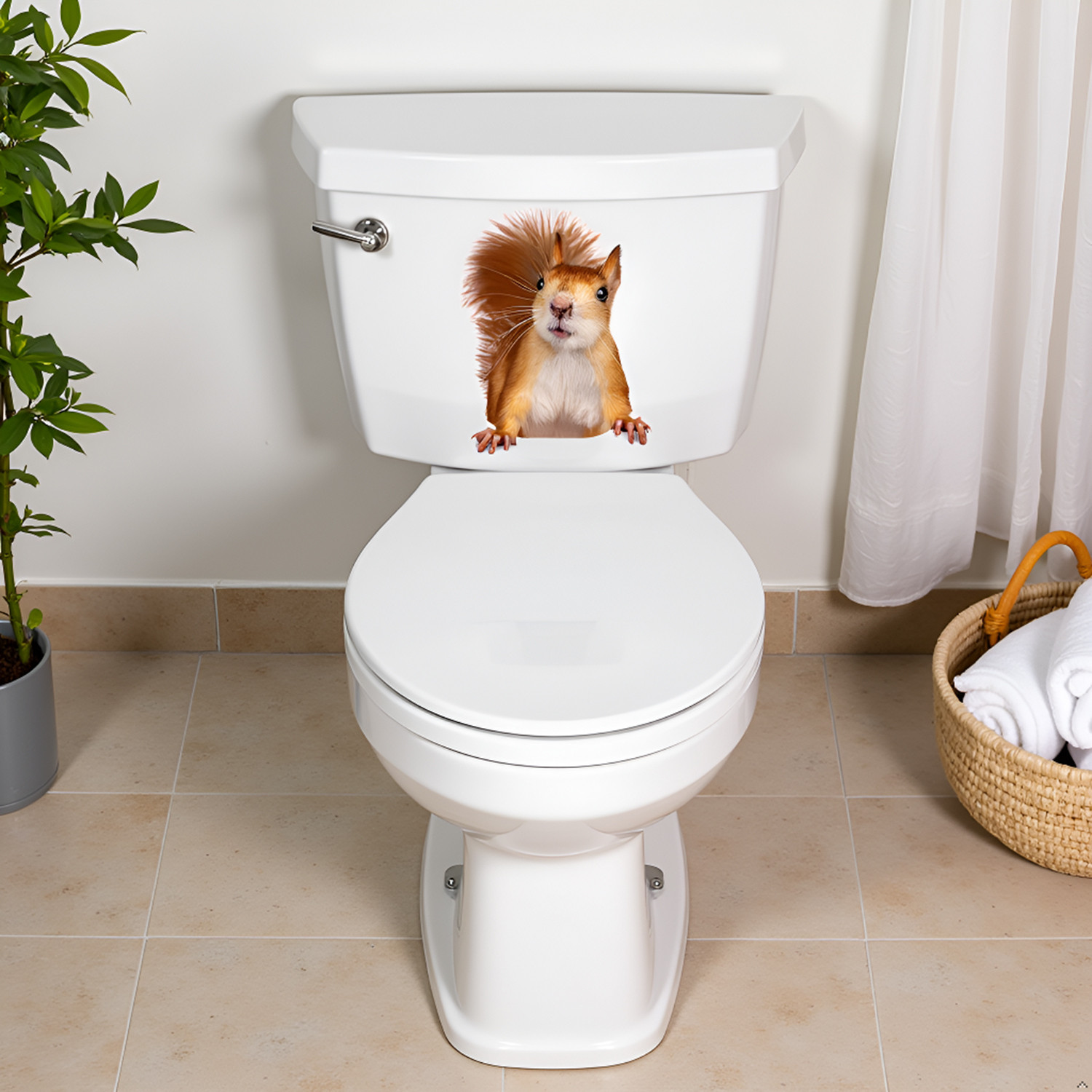 Image of RoyalDecore 20 cm 20 cm x 25 cm Waterproof Animals Vinyl Wallpaper Self Adhesive Sticker