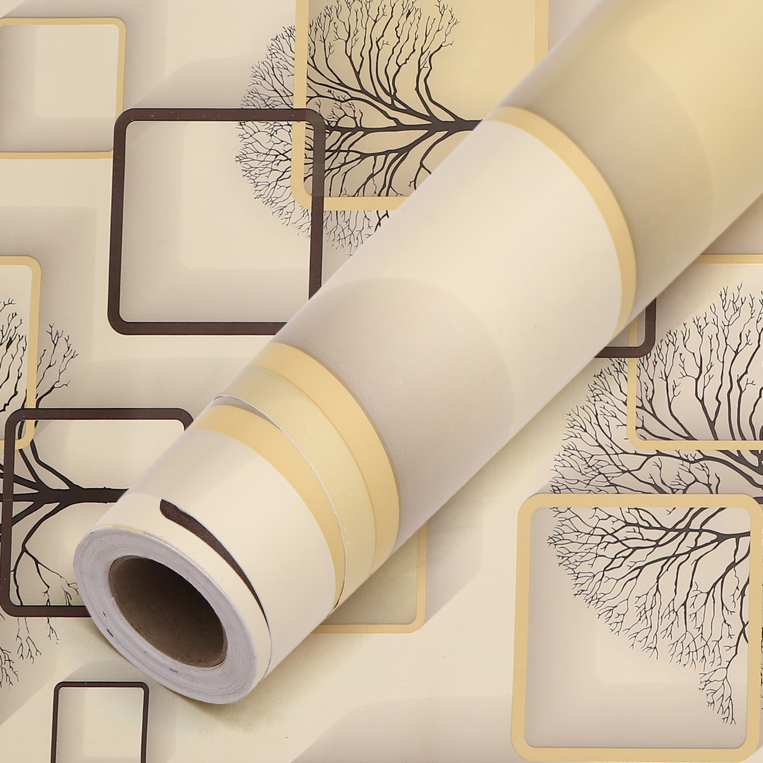 Image of iSpace 45 cm x 16 cm Waterproof Abstract Vinyl Wallpaper