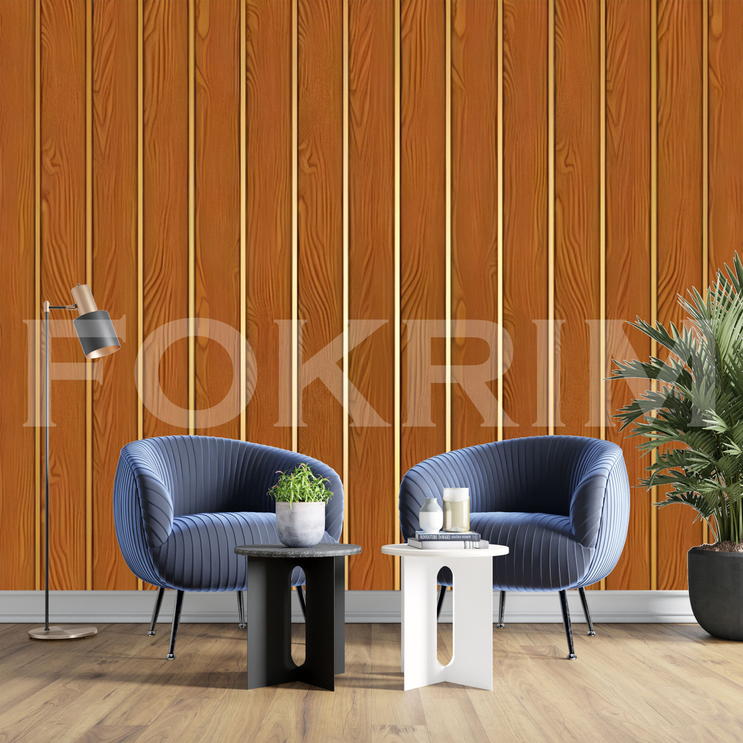 Image of FOKRIM 300 cm x 45 cm Waterproof Decorative Vinyl Wallpaper