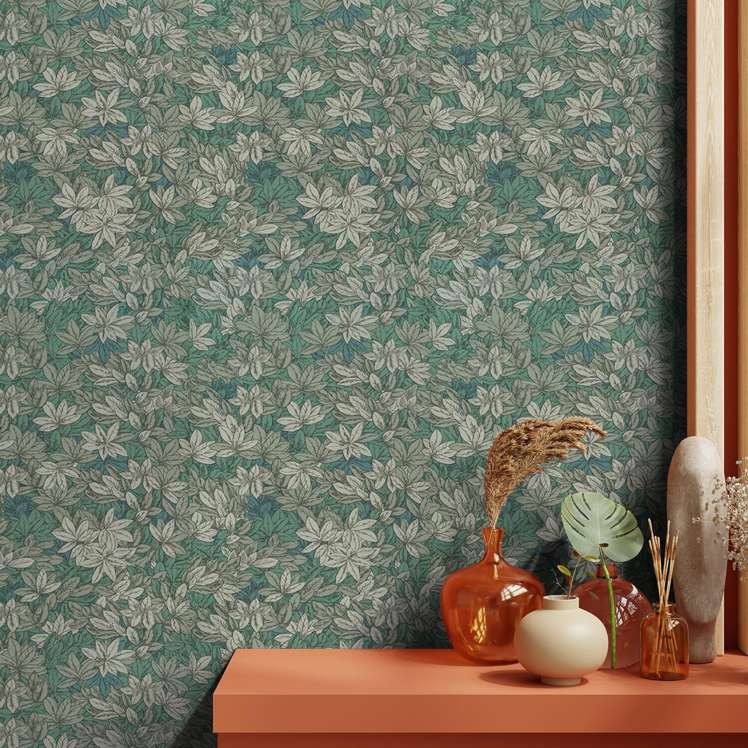 Image of Wollzo 500 cm x 45 cm Waterproof Decorative Vinyl Wallpaper