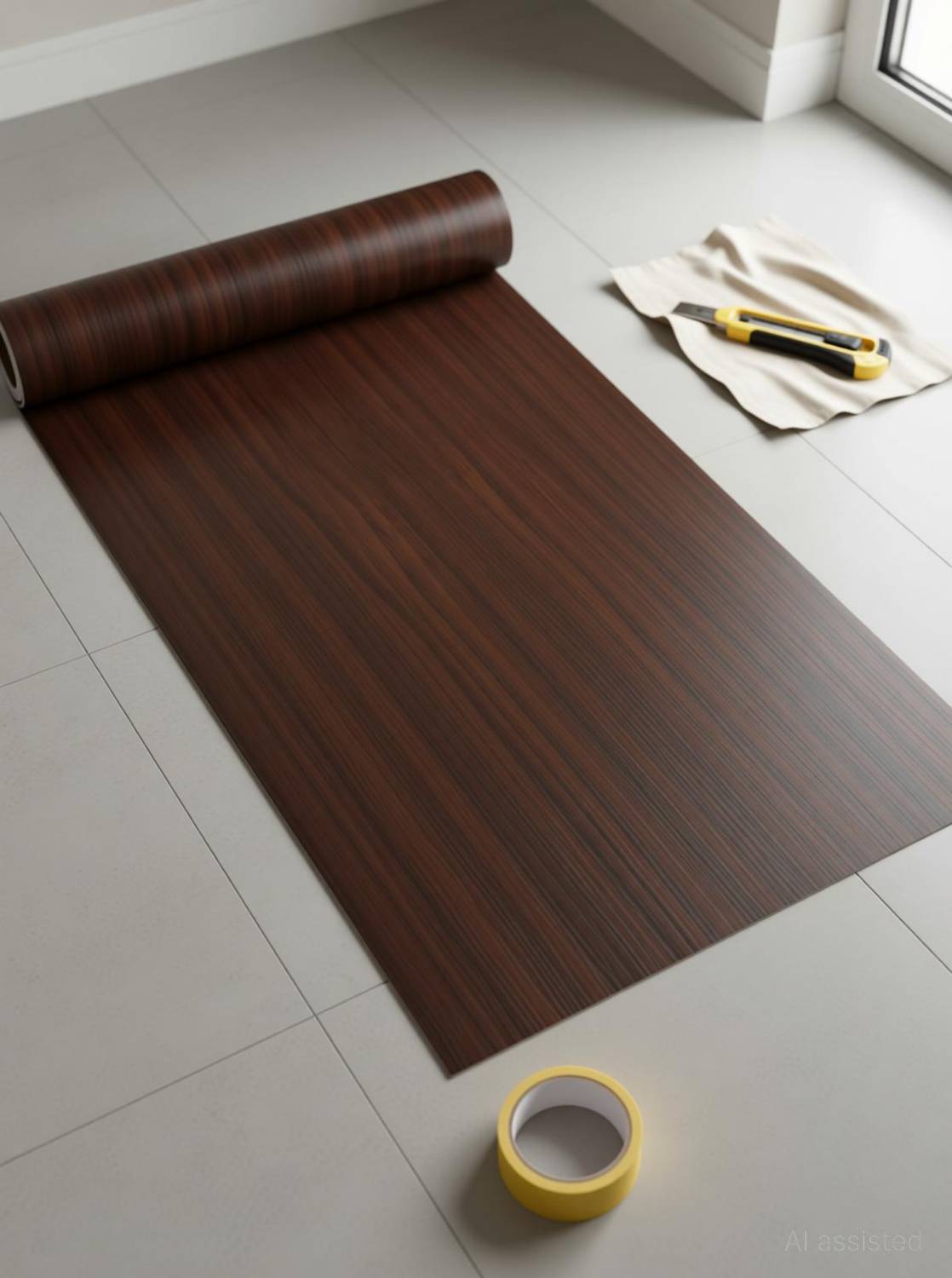 Assbri 45 cm x 200 cm Waterproof Classics PVC Wallpaper