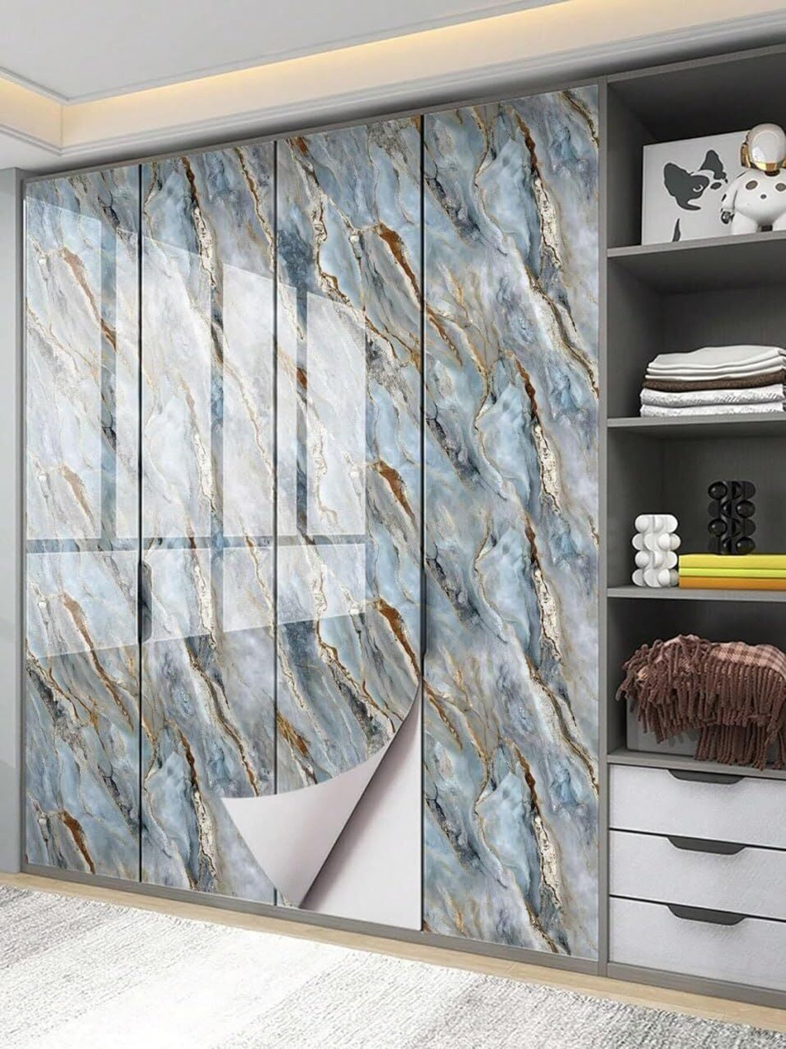 Image of NANCY 200 cm x 60 cm Waterproof Floral & Botanical Vinyl Wallpaper