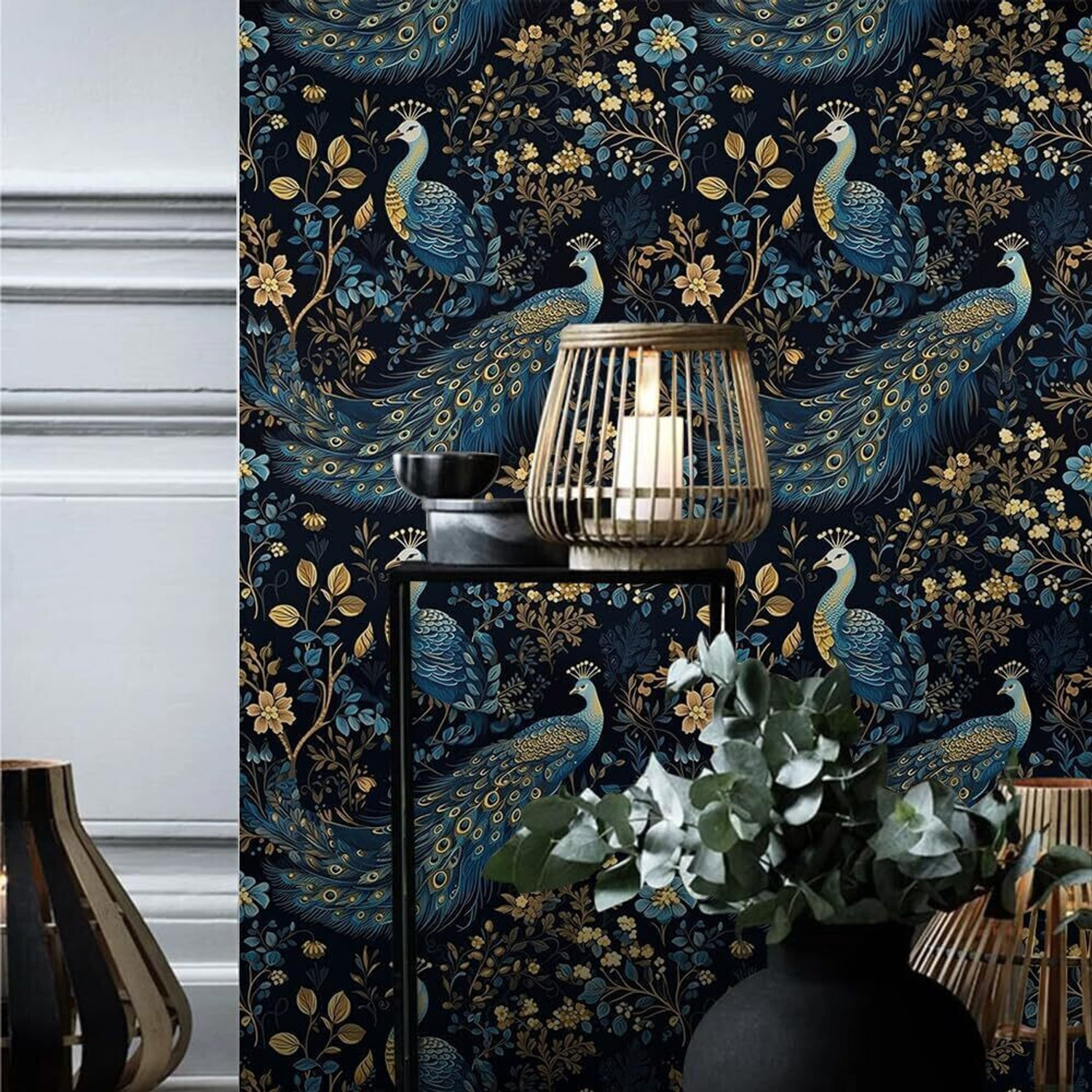 Image of HOMEMATES 304.8 cm x 45.72 cm Waterproof Floral & Botanical Vinyl Wallpaper