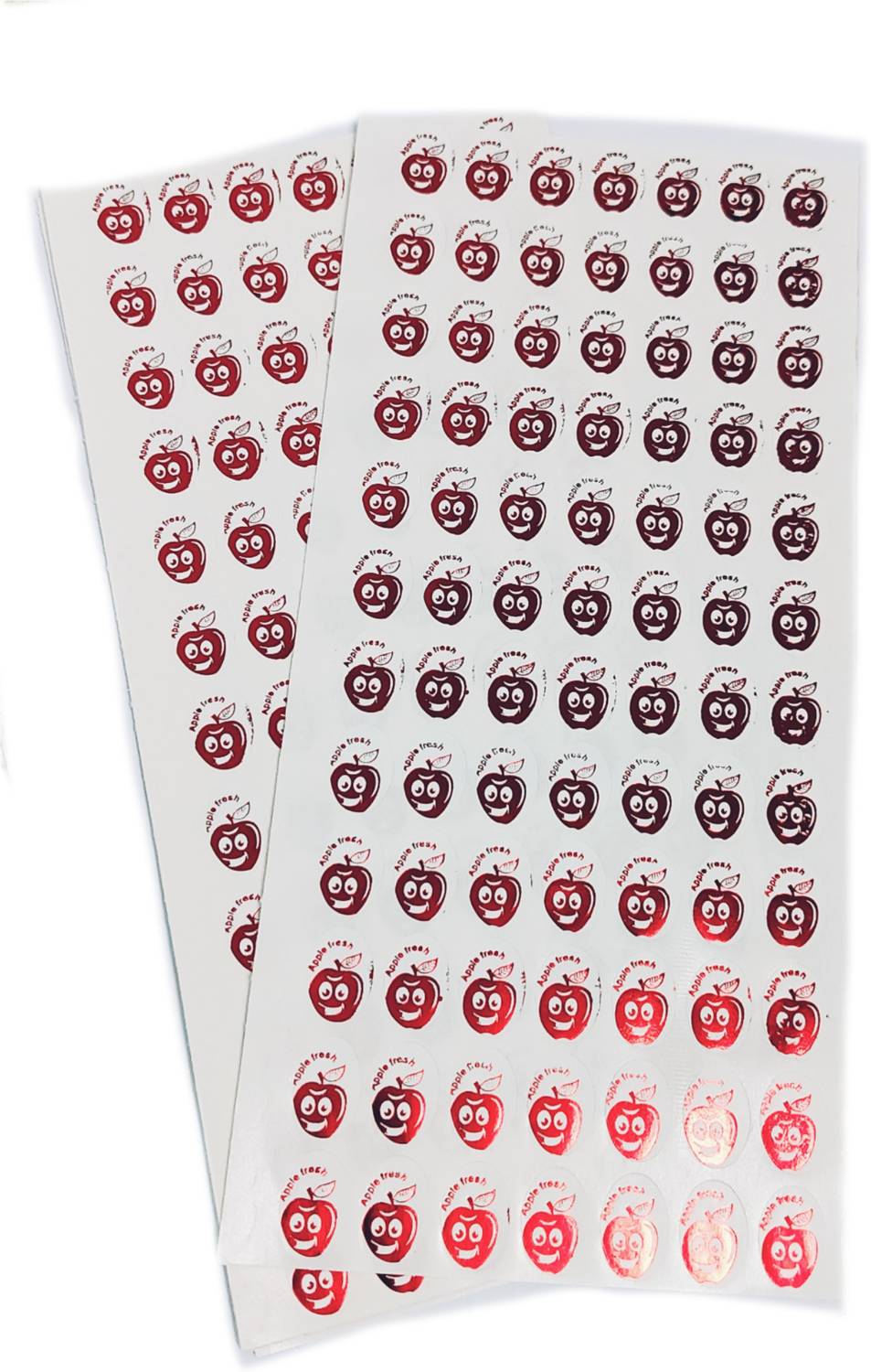 90 Degree 2 cm Apple Fresh Fruit Symbol Sticker Waterproof Laminated Name Stickers Labels Self Adhesive Sticker
