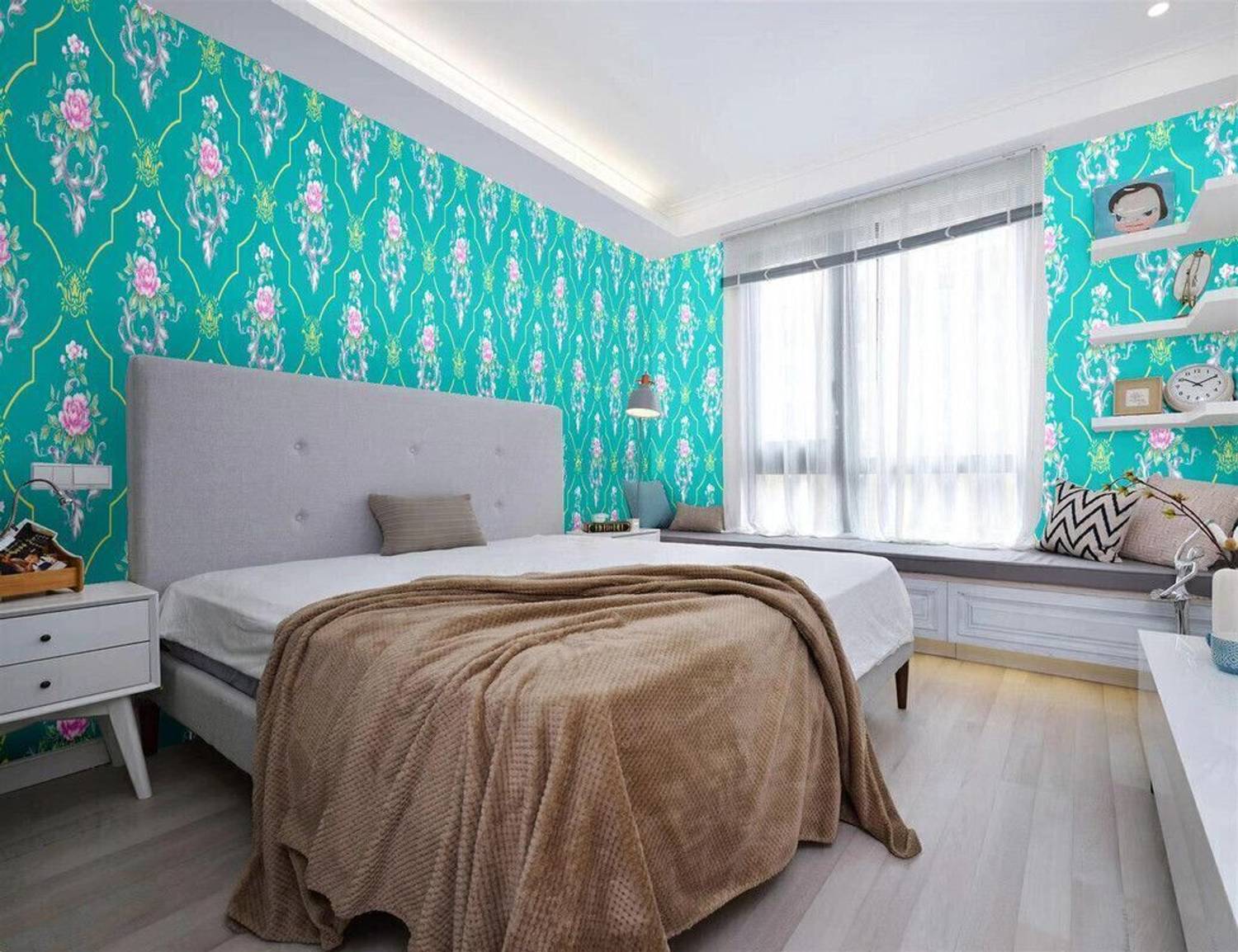 AURORA SHOPPE 200 cm x 45 cm Waterproof Abstract Vinyl Wallpaper