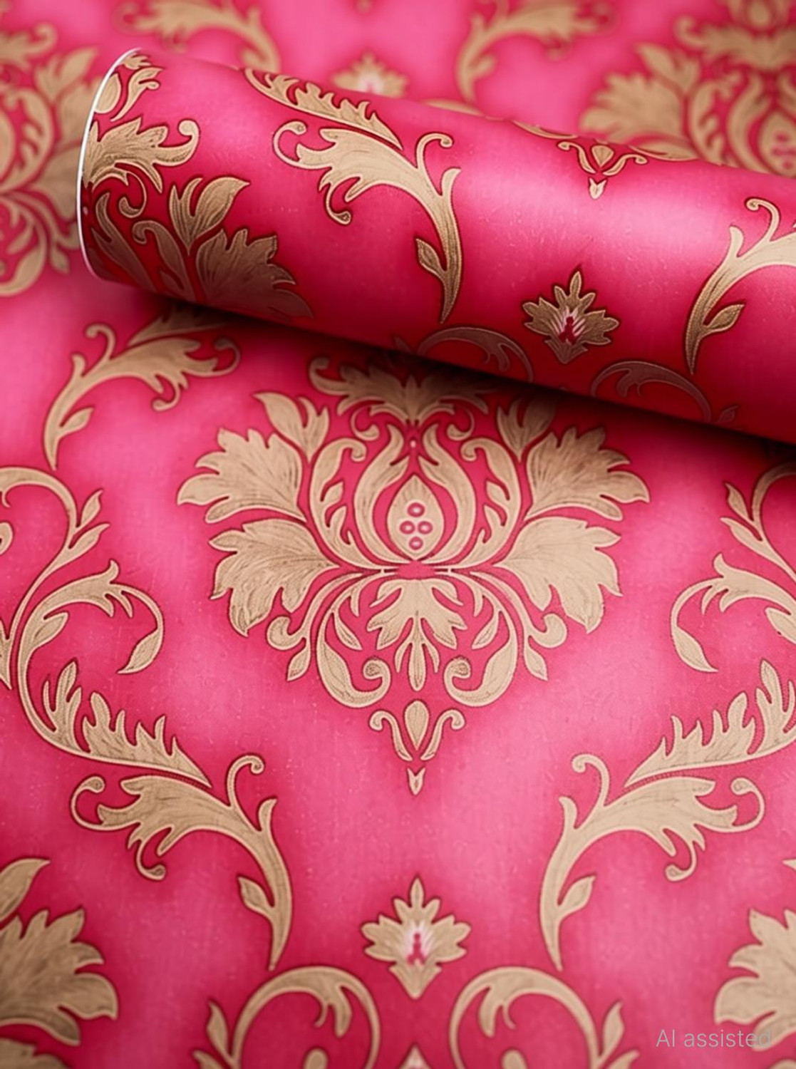 Image of Pringo 304.8 cm x 45 cm Waterproof Floral & Botanical Vinyl Wallpaper