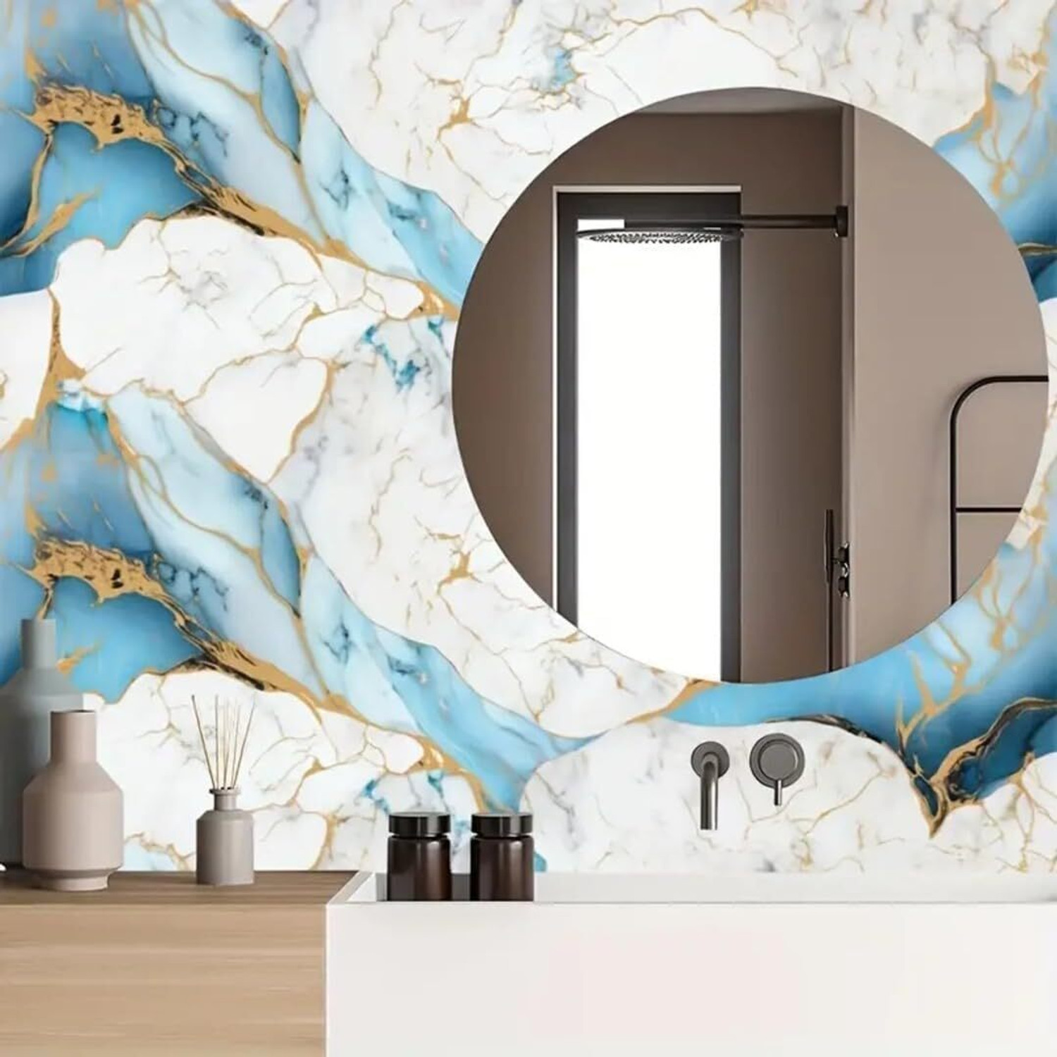 Image of Veki 60 cm x 200 cm Waterproof Classics PVC, Vinyl Wallpaper