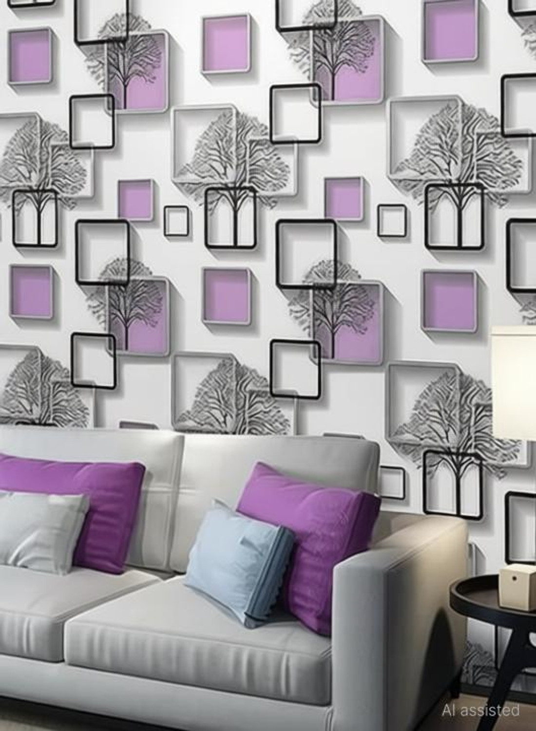 Image of Uratech 1000 cm x 45 cm Waterproof Abstract Vinyl Wallpaper