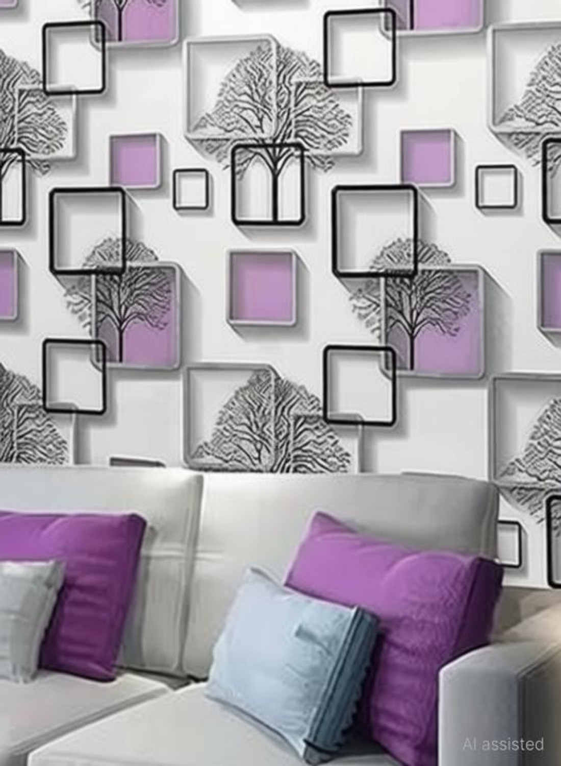 Image of Uratech 1000 cm x 45 cm Waterproof Abstract Vinyl Wallpaper