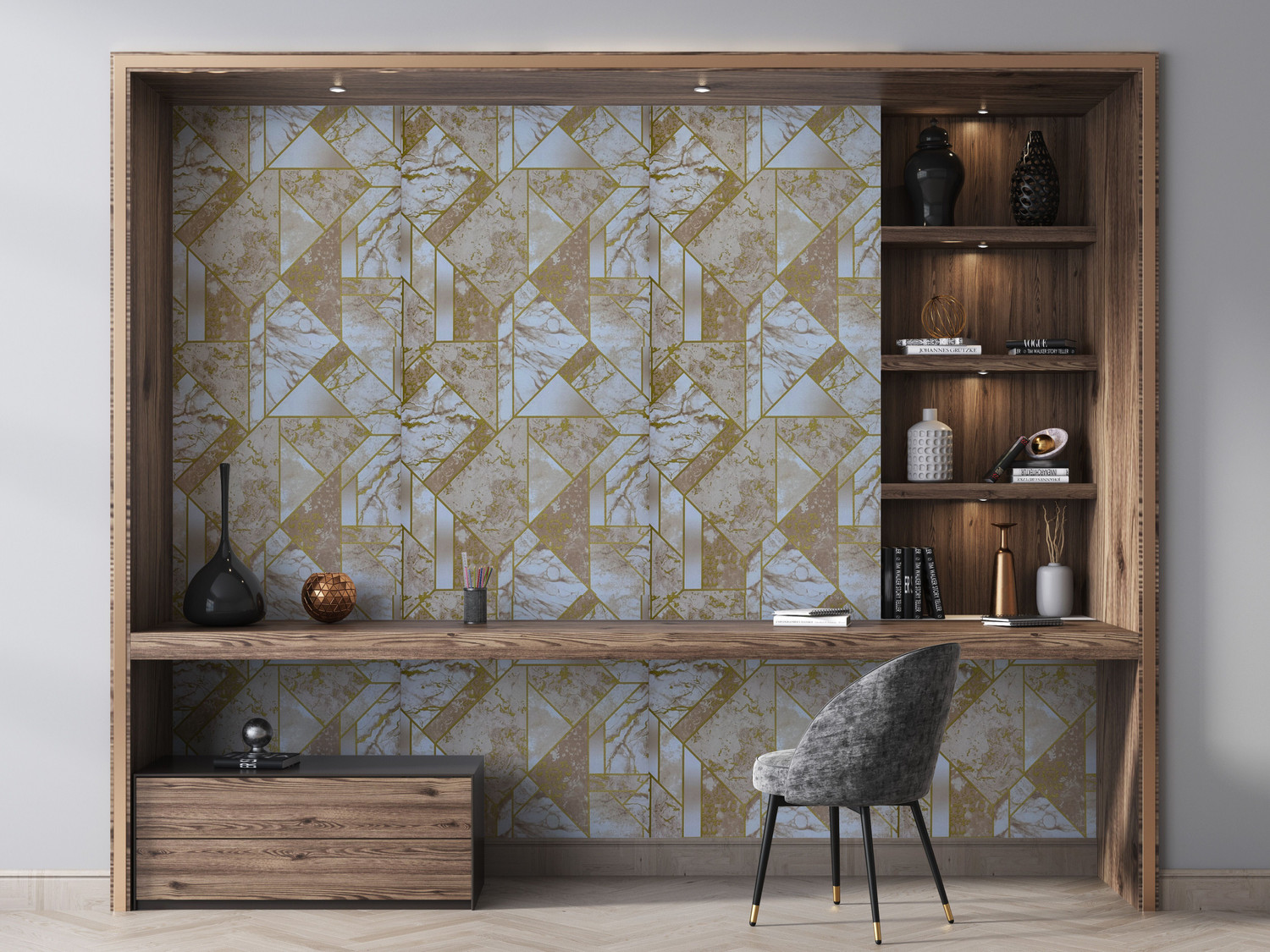 Image of FOKRIM 300 cm x 40 cm Waterproof Decorative Vinyl Wallpaper
