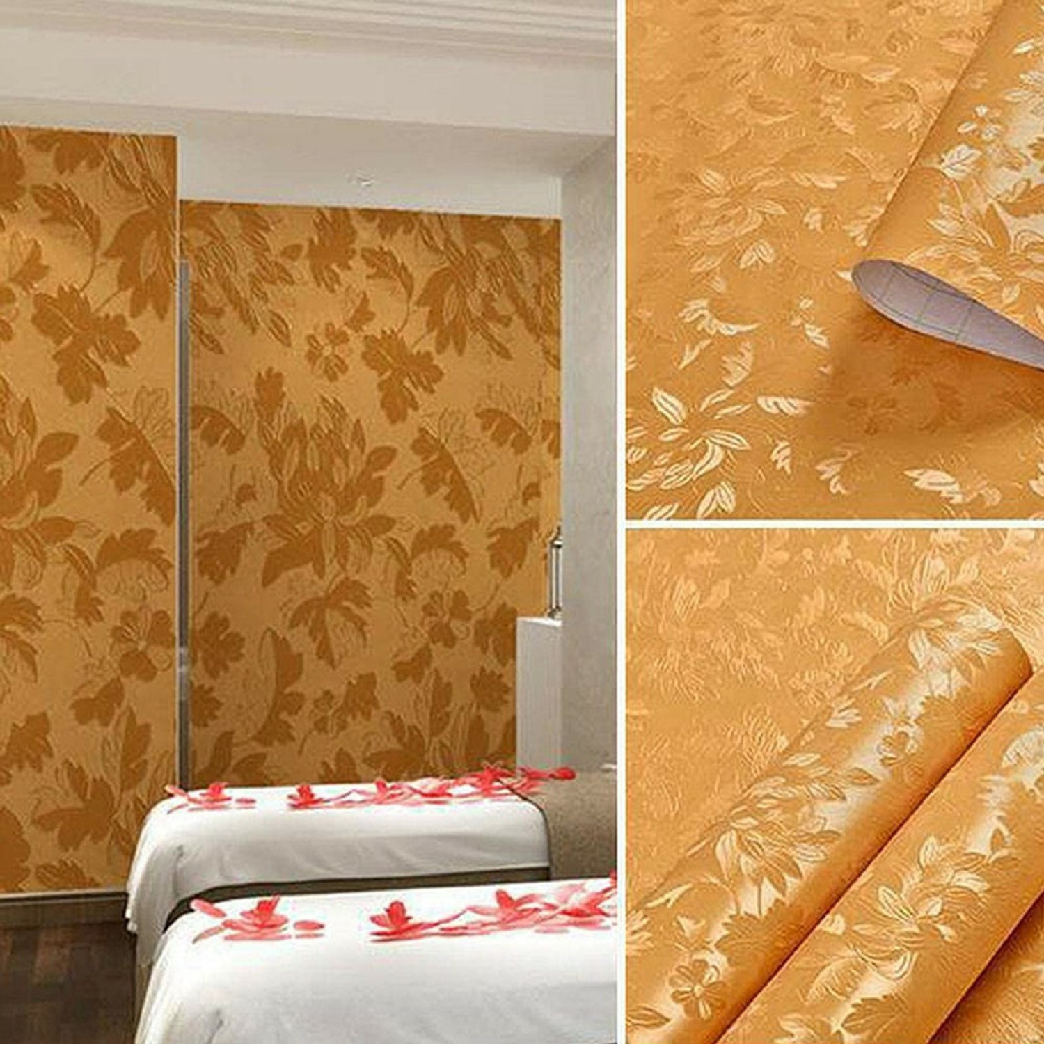 Image of Flipkart SmartBuy 1000 cm 3D Wallpapers for Bedroom, Home & Kitchen, living Room, Peel & Stick Wallpaper Self Adhesive Sticker