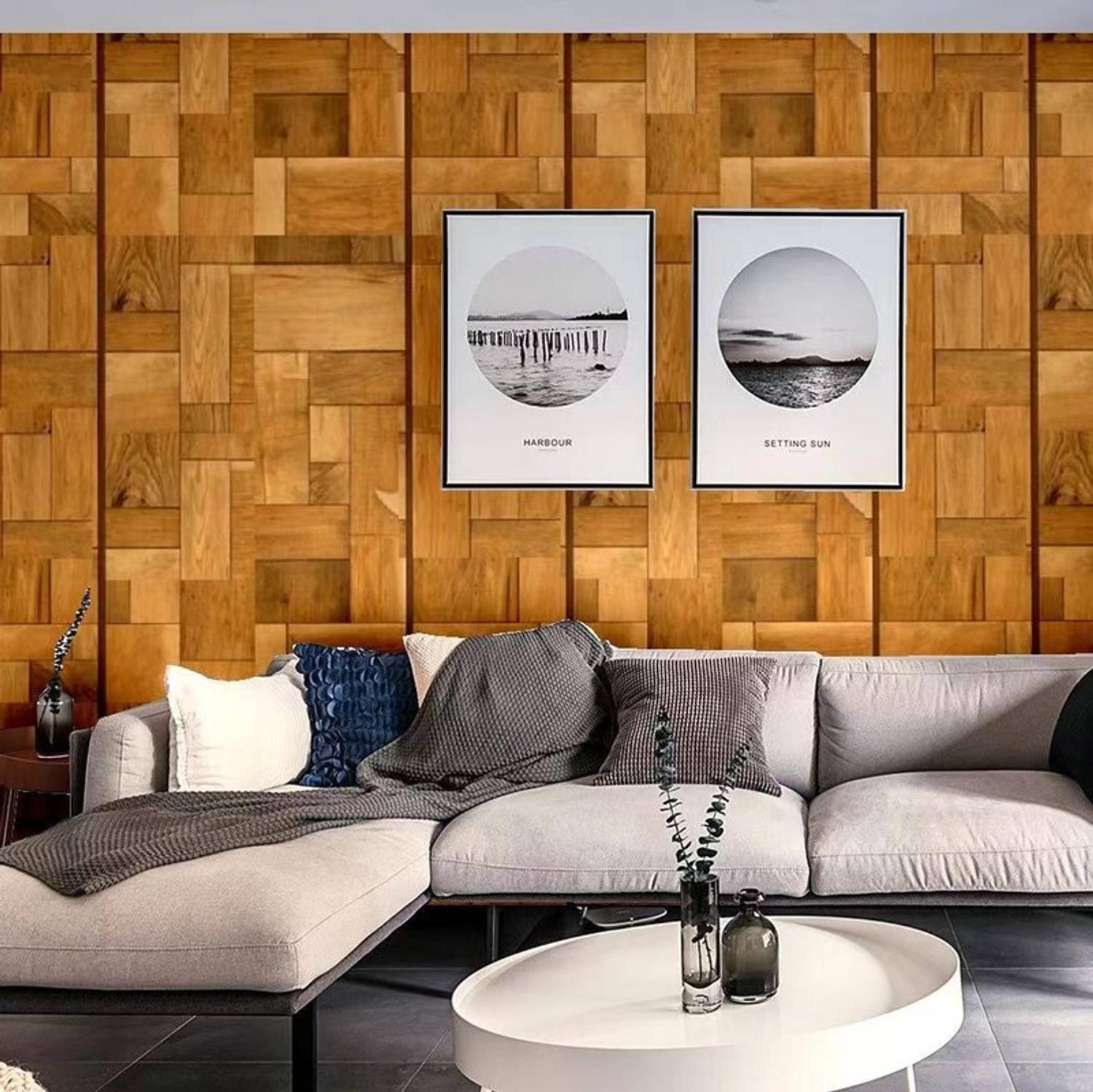VRUKSHA DECORS 200 cm x 45 cm Waterproof Decorative Vinyl Wallpaper