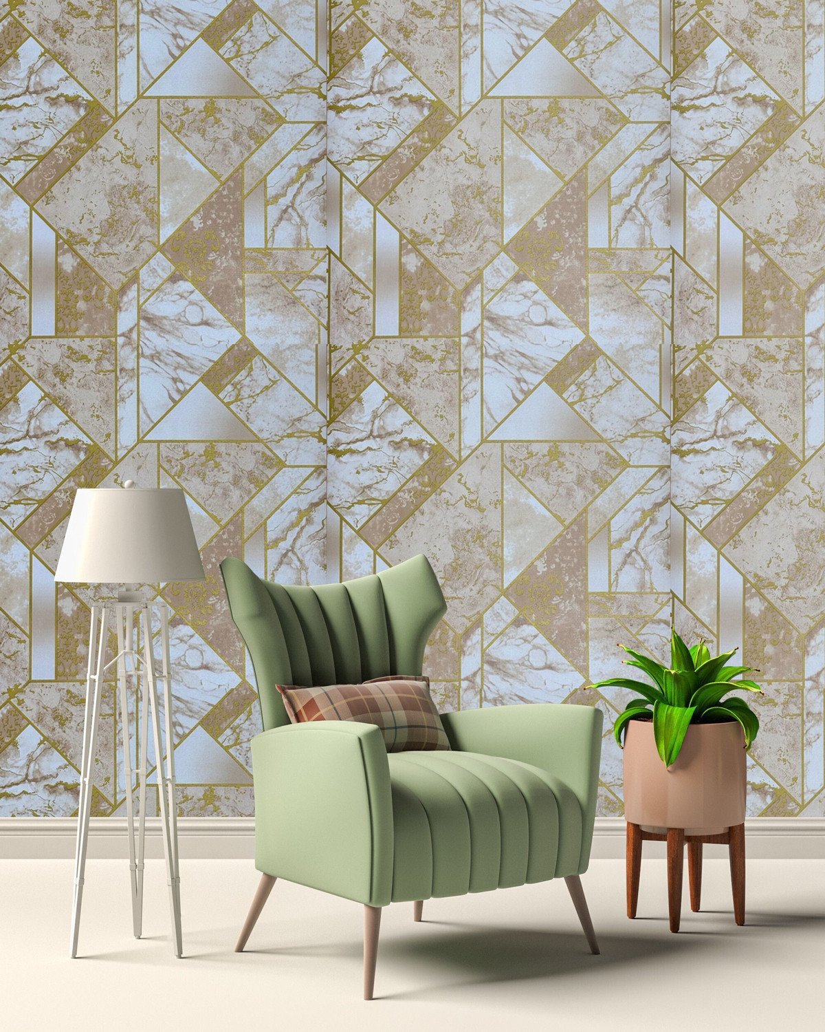 Image of FOKRIM 300 cm x 40 cm Waterproof Decorative Vinyl Wallpaper