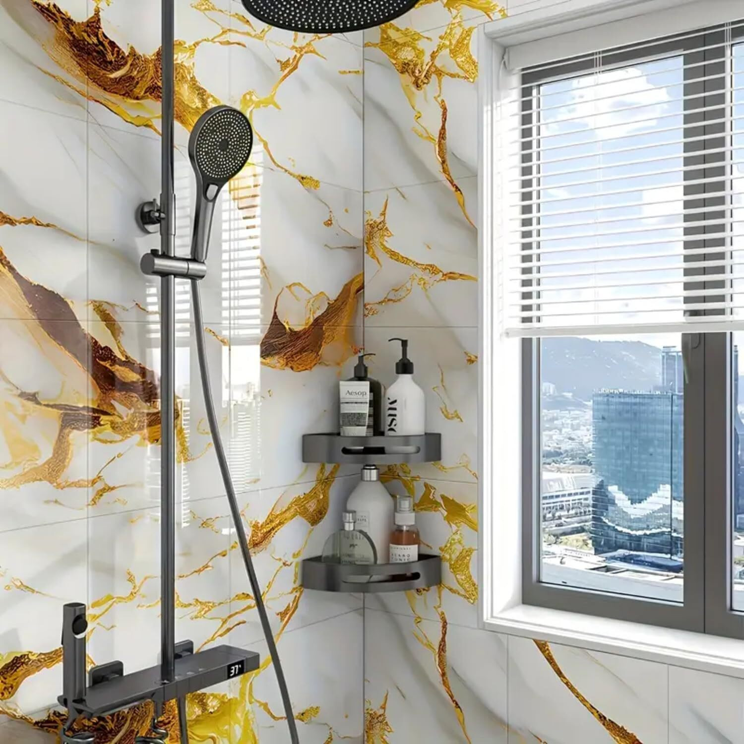 Image of OCEANSKY 60 cm x 60 cm Waterproof Decorative Vinyl Wallpaper