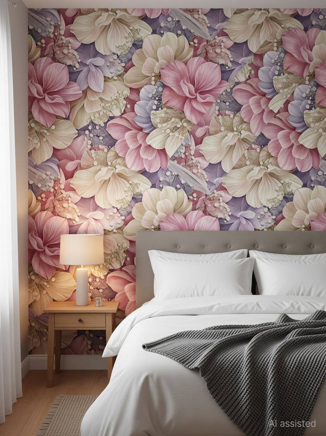 BDM 240 cm x 40 cm Waterproof Floral & Botanical Vinyl Wallpaper
