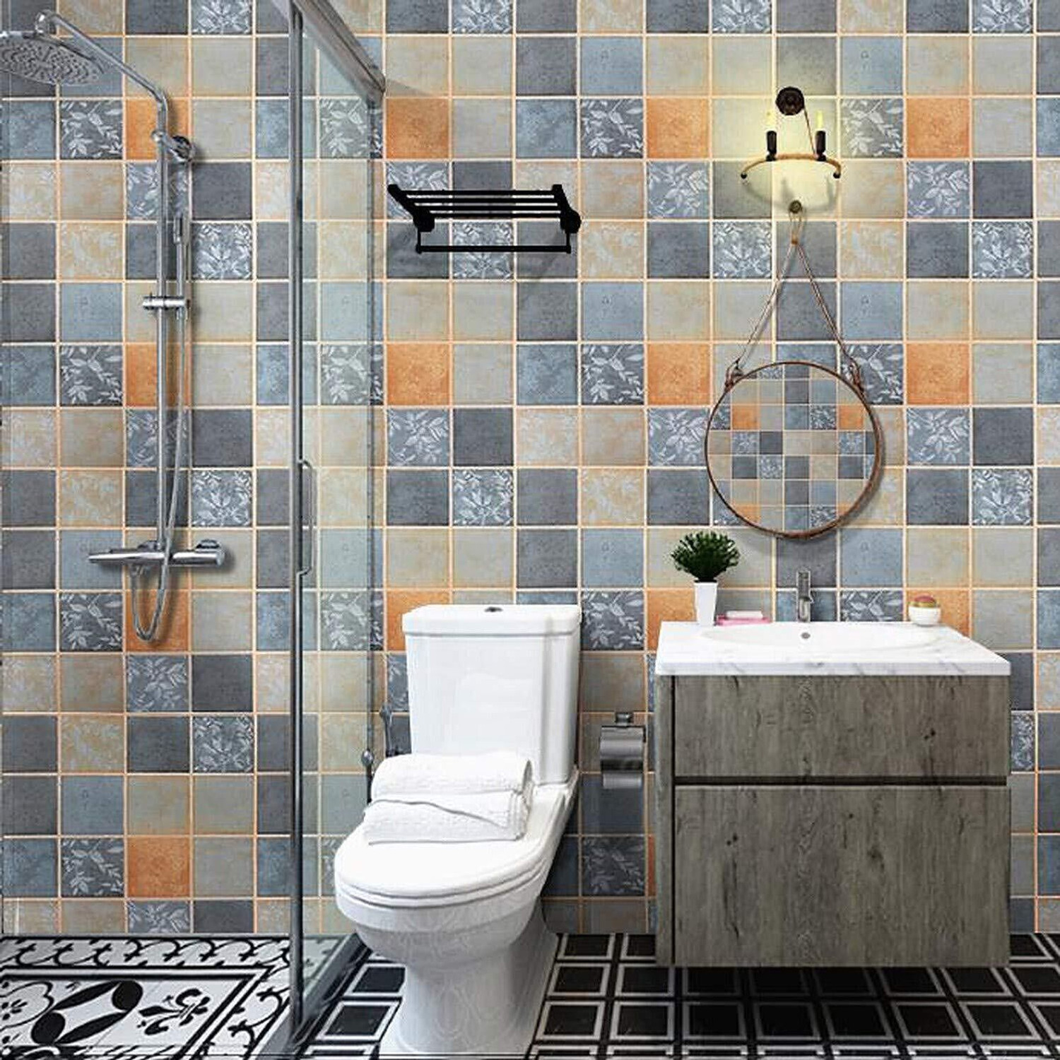 Image of FOKRIM 300 cm x 45 cm Waterproof Decorative Vinyl Wallpaper