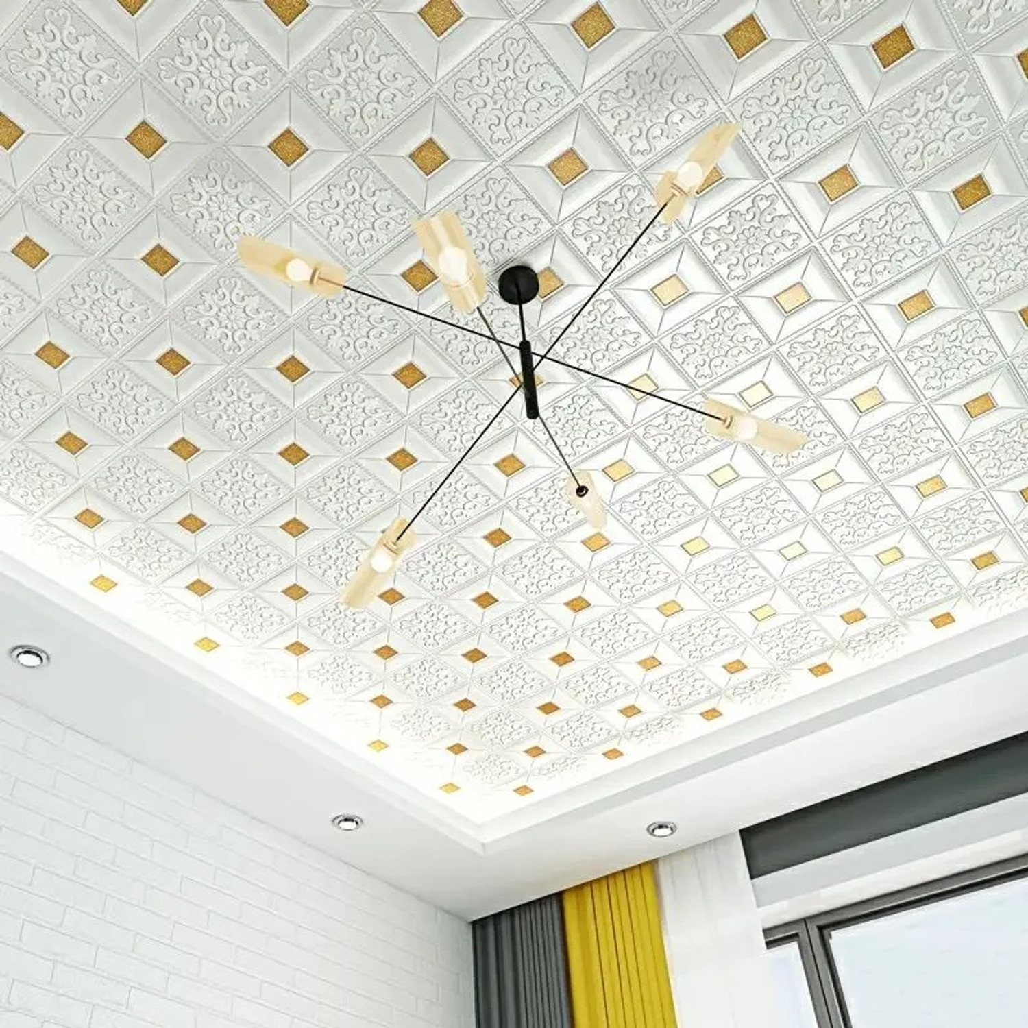 Image of GRABITOZ 70 cm x 70 cm Waterproof Decorative Vinyl Wallpaper
