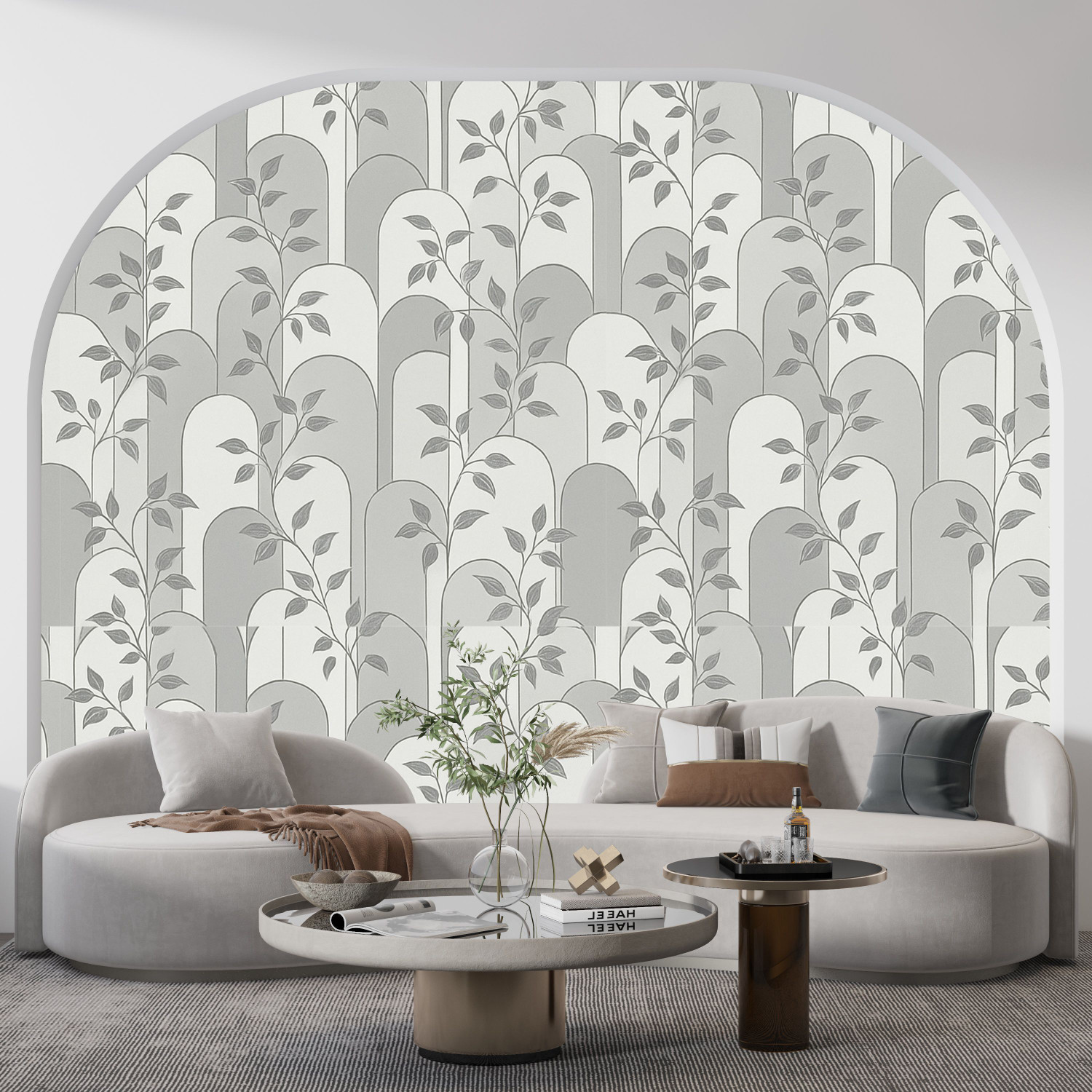 Image of FOKRIM 300 cm x 45 cm Waterproof Floral & Botanical Vinyl Wallpaper