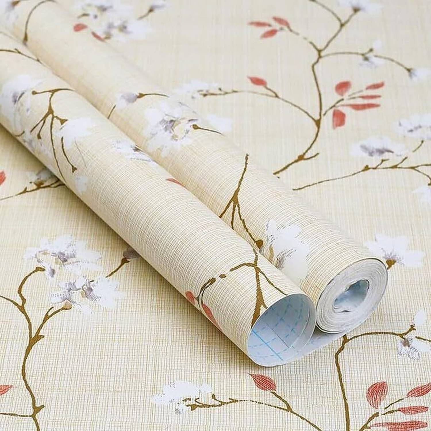 Amezia Self Adhesive Sticker Floral Beautiful Design Wallpaper(2.5M)(PACK OF-01)