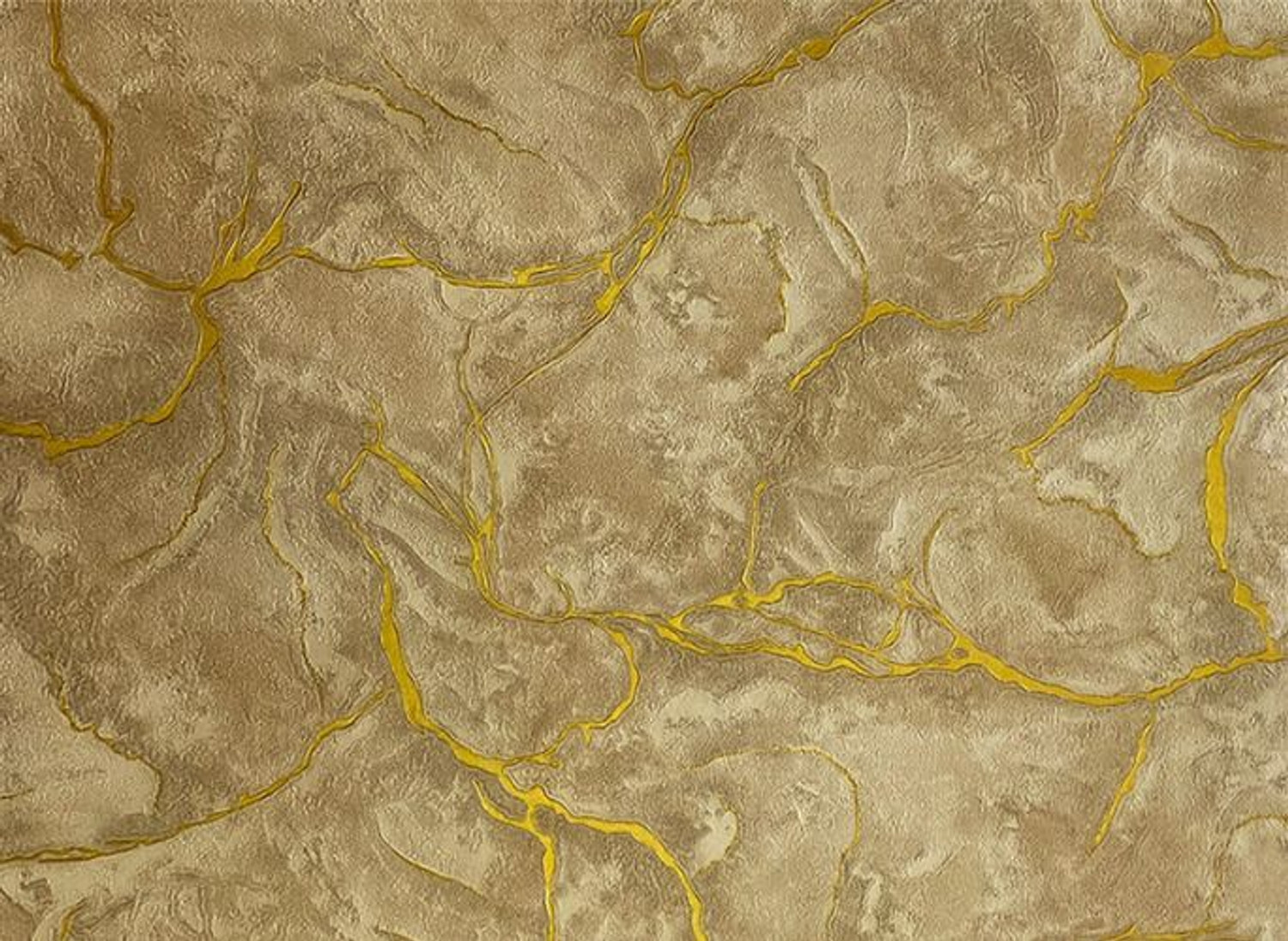 Image of AURORA SHOPPE 800 cm x 45 cm Waterproof Abstract Vinyl Wallpaper (Beige, Gold)