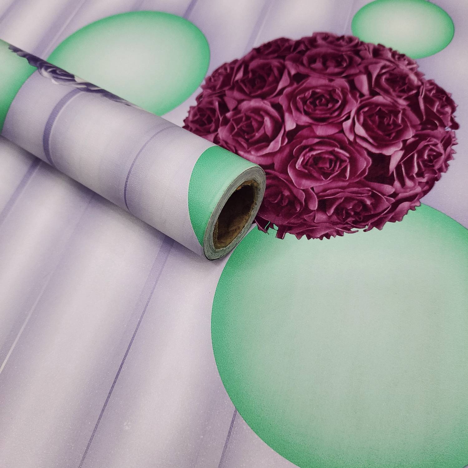 AmazingKarts 100 cm x 45 cm Waterproof Floral & Botanical Vinyl Wallpaper