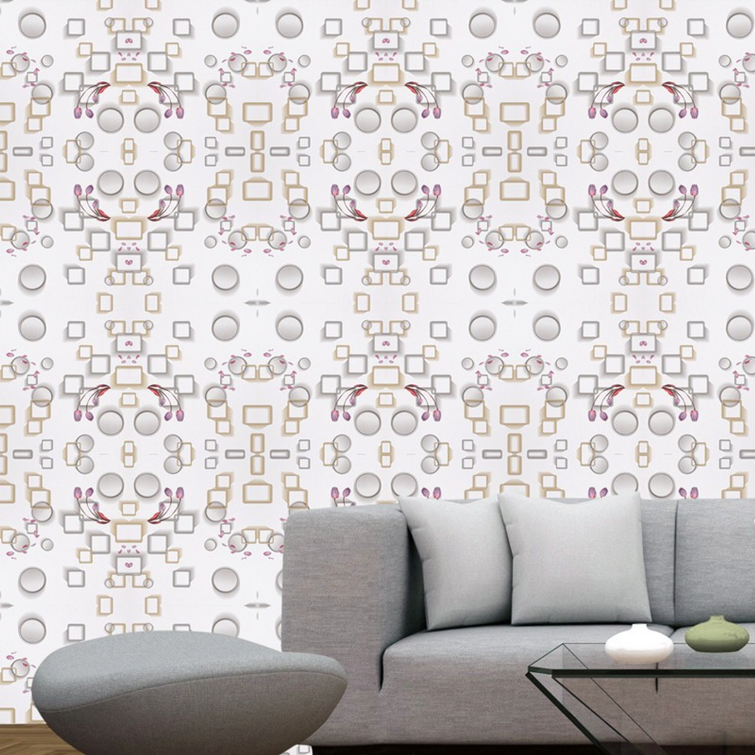 Image of WallBerry 300 cm x 40 cm Waterproof Abstract Vinyl Wallpaper
