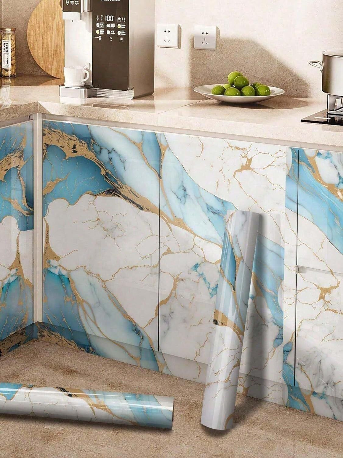 Image of Veki 60 cm x 200 cm Waterproof Classics PVC, Vinyl Wallpaper