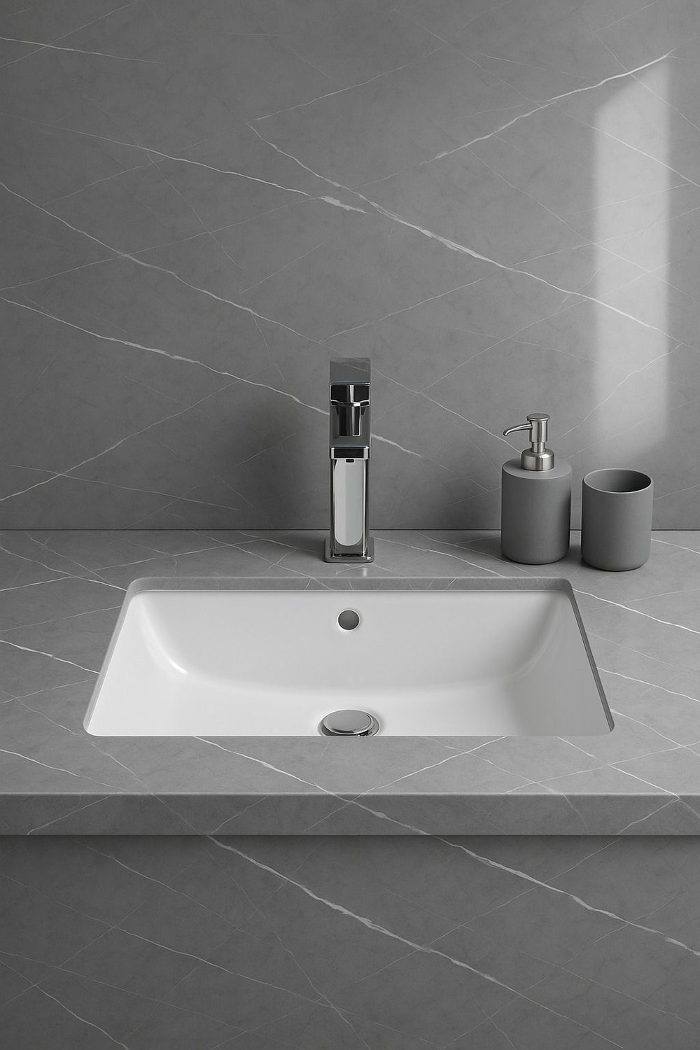 Image of voltify 200 cm Waterproof Wall Sticker For Kitchen & Home Decor - Glossy Marble Pattern Self Adhesive Sticker