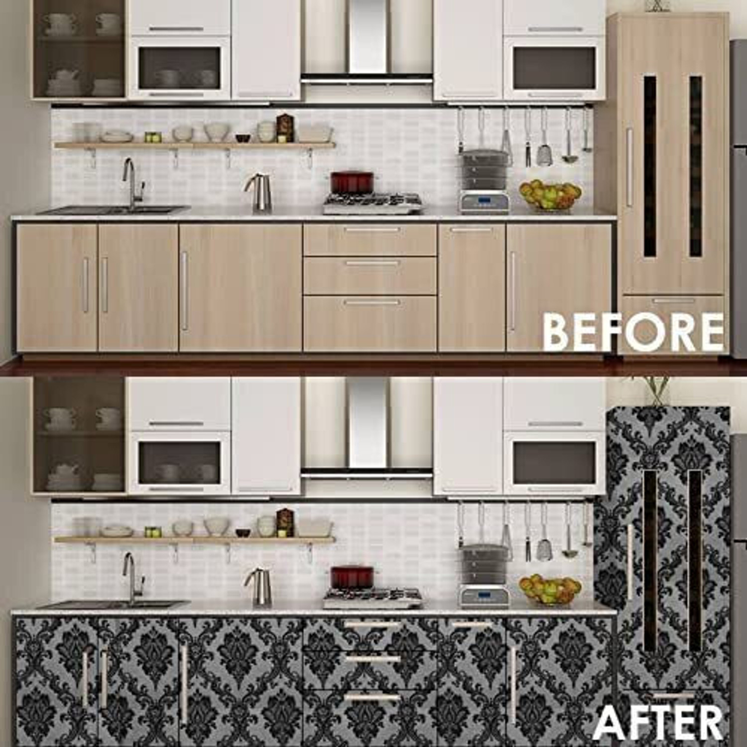 Image of NINTY 100 cm x 45 cm Waterproof Abstract Vinyl Wallpaper