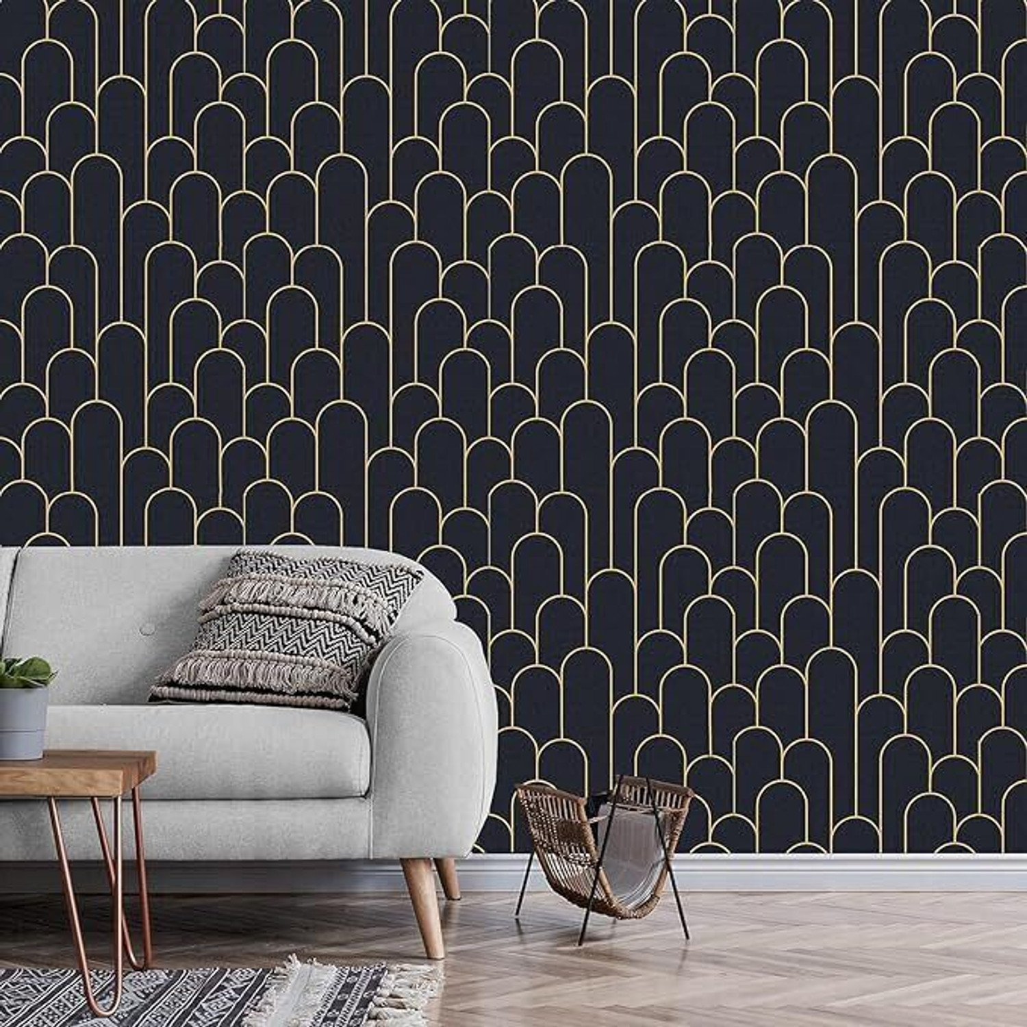 Image of FOKRIM 300 cm x 45 cm Waterproof Decorative Vinyl Wallpaper