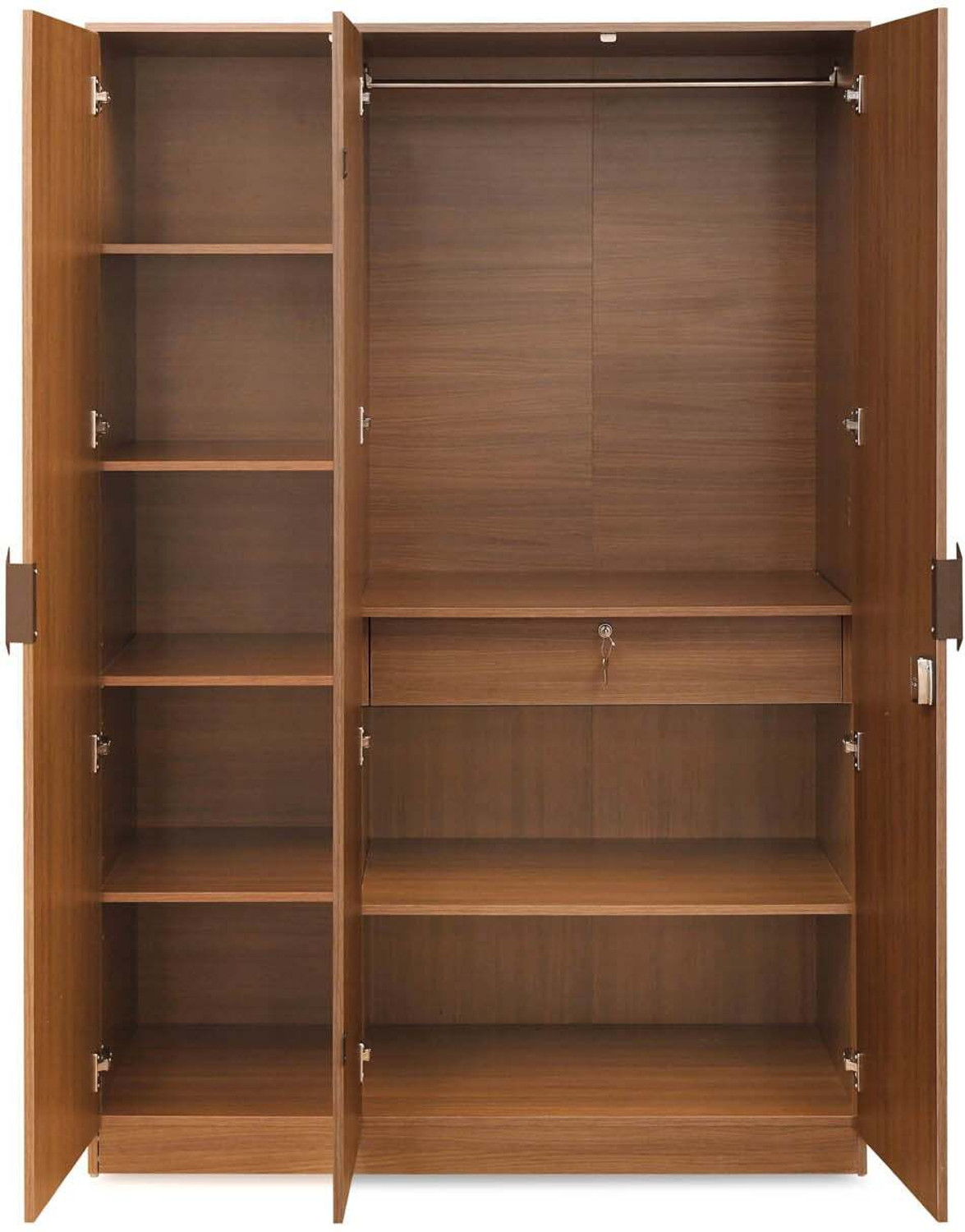 Image of Nilkamal Milford Engineered Wood 3 Door Wardrobe