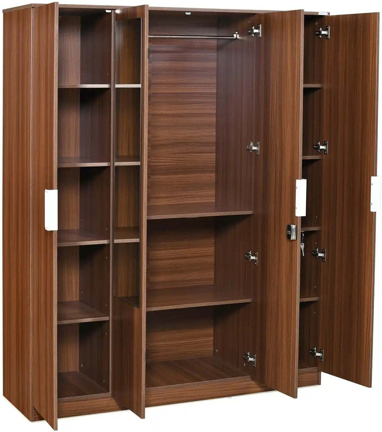 Image of Nilkamal Joyce Engineered Wood 4 Door Wardrobe