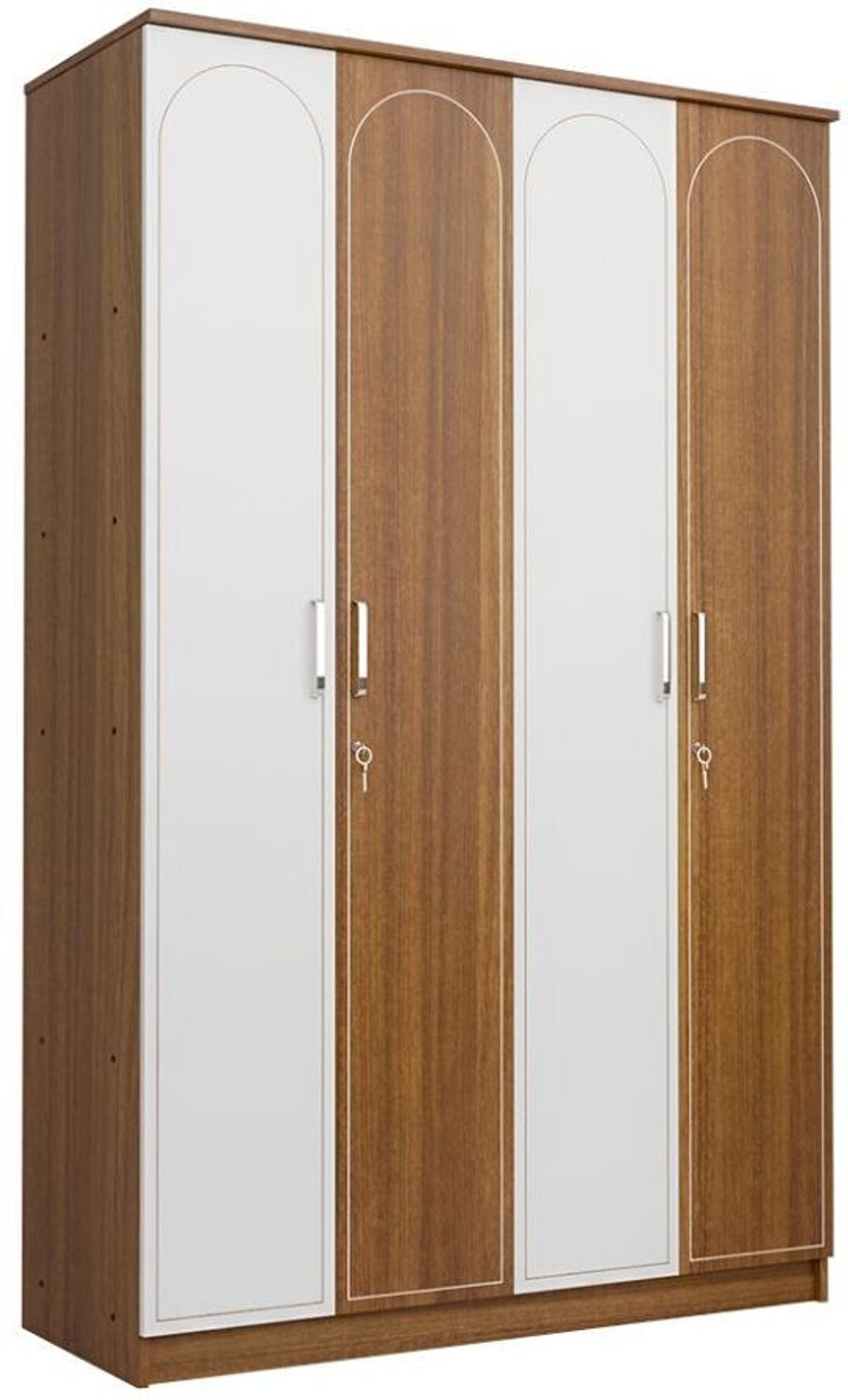 Image of neuspace Tetra Engineered Wood 4 Door Wardrobe