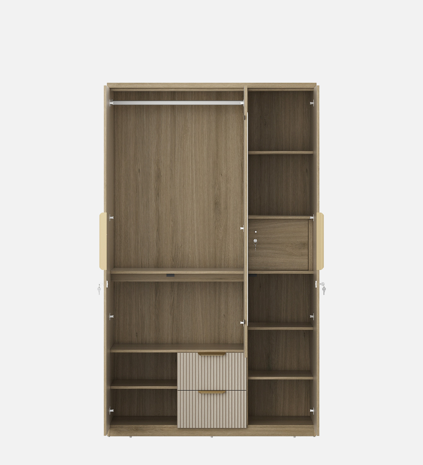 Image of SPACEWOOD VERTA Engineered Wood 3 Door Wardrobe