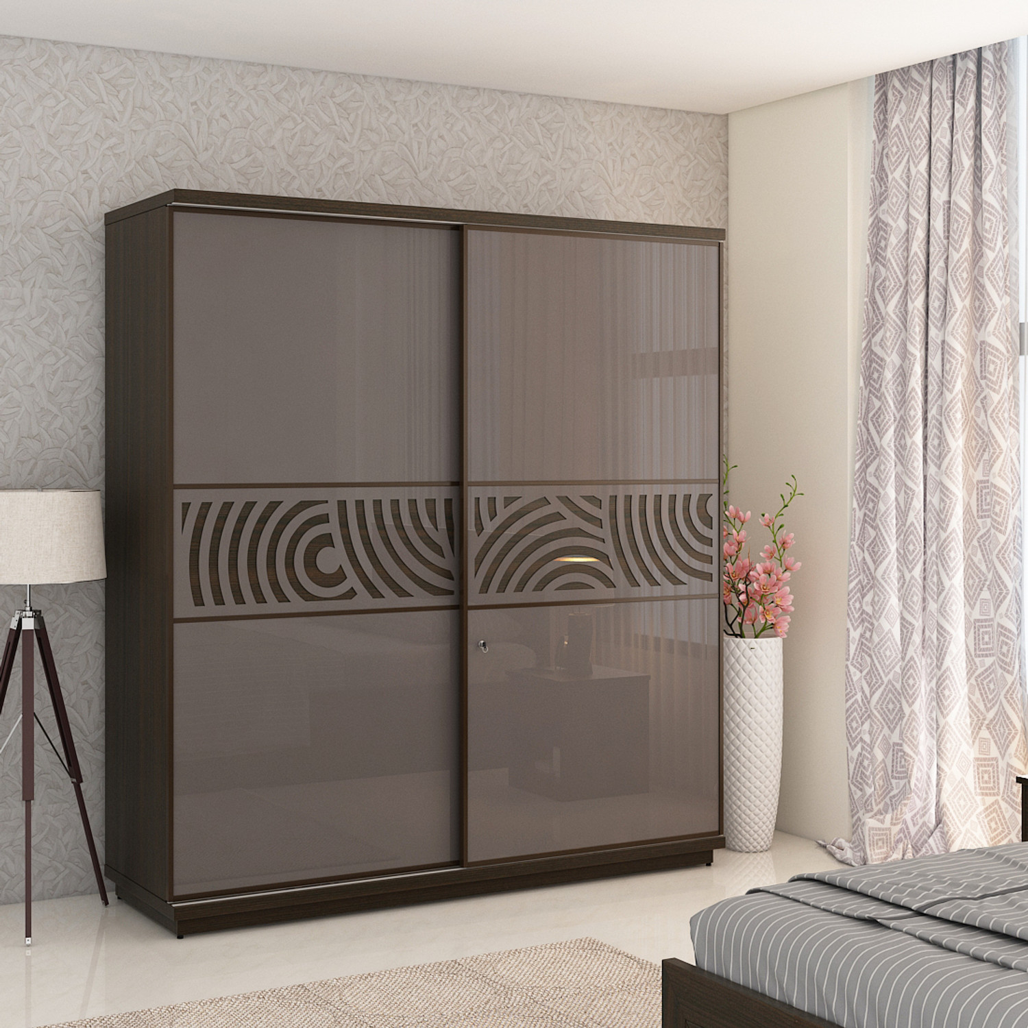 Image of SPACEWOOD Engineered Wood 2 Door Wardrobe