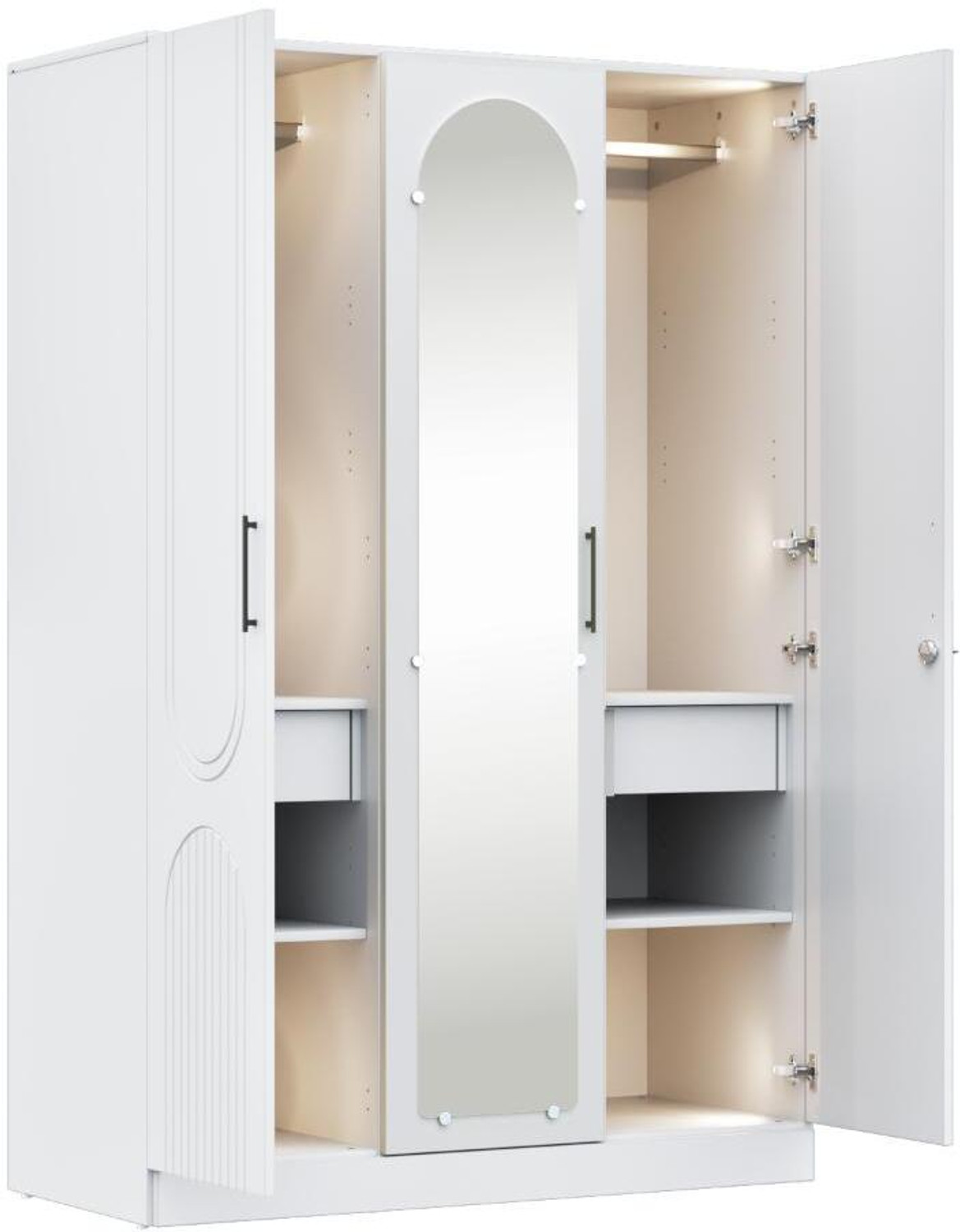 Image of Wakefit Tyrian Engineered Wood 3 Door Wardrobe