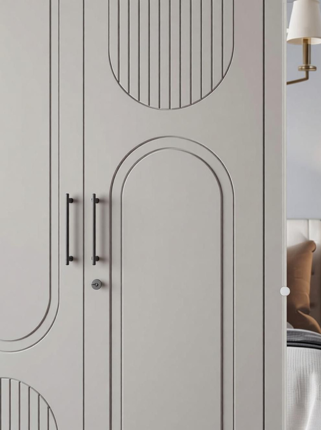 Image of Wakefit Tyrian Engineered Wood 4 Door Wardrobe