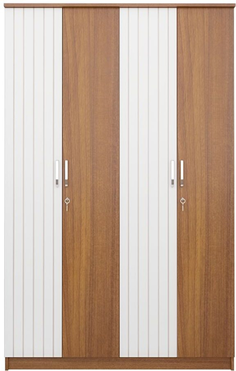 Image of neuspace Tetra Engineered Wood 4 Door Wardrobe