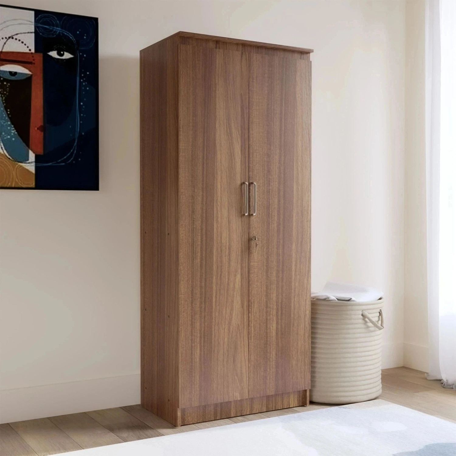 Image of neuspace DUO PLUS Engineered Wood 2 Door Wardrobe